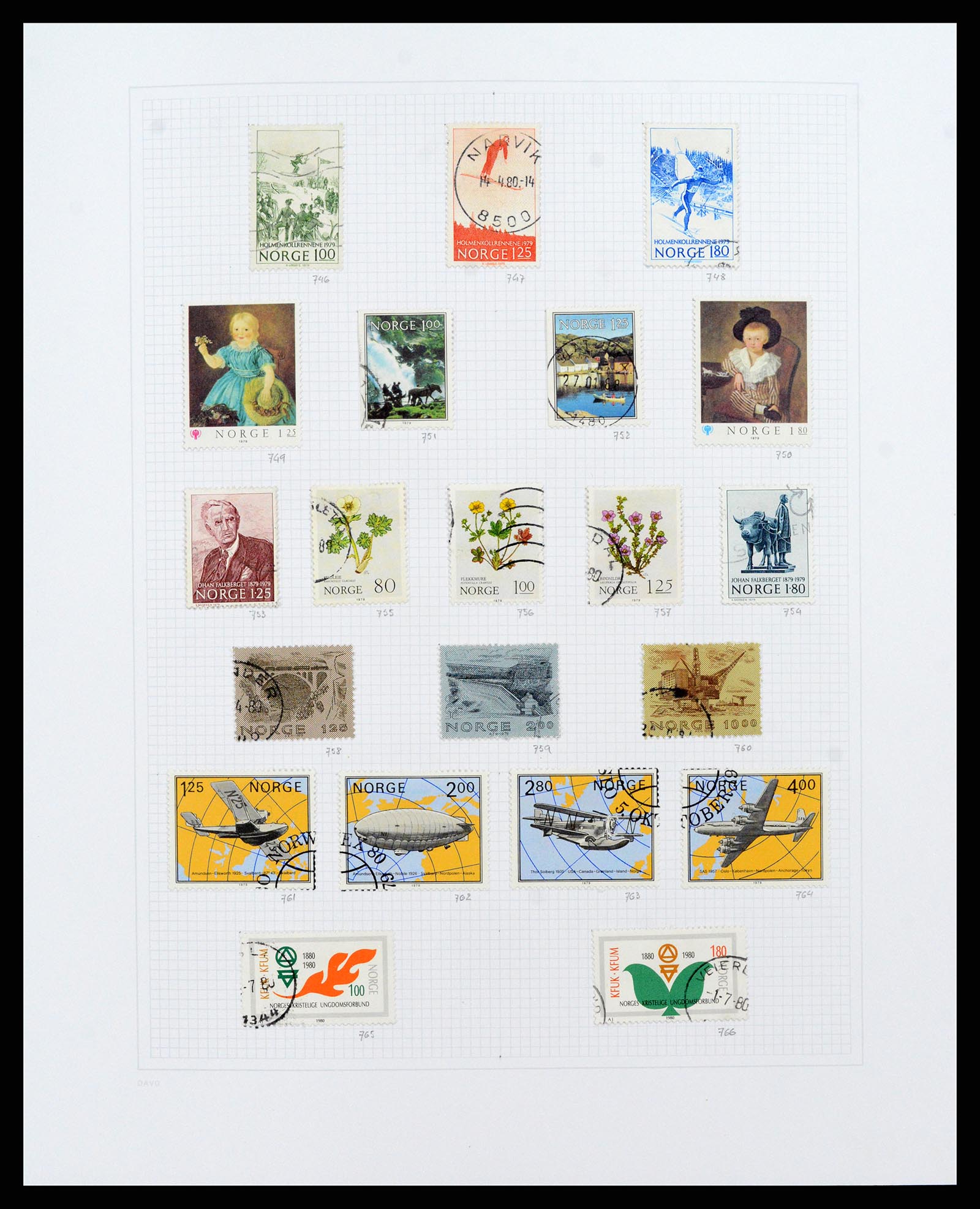 38171 0029 - Stamp collection 38171 Norway 1856-2015.