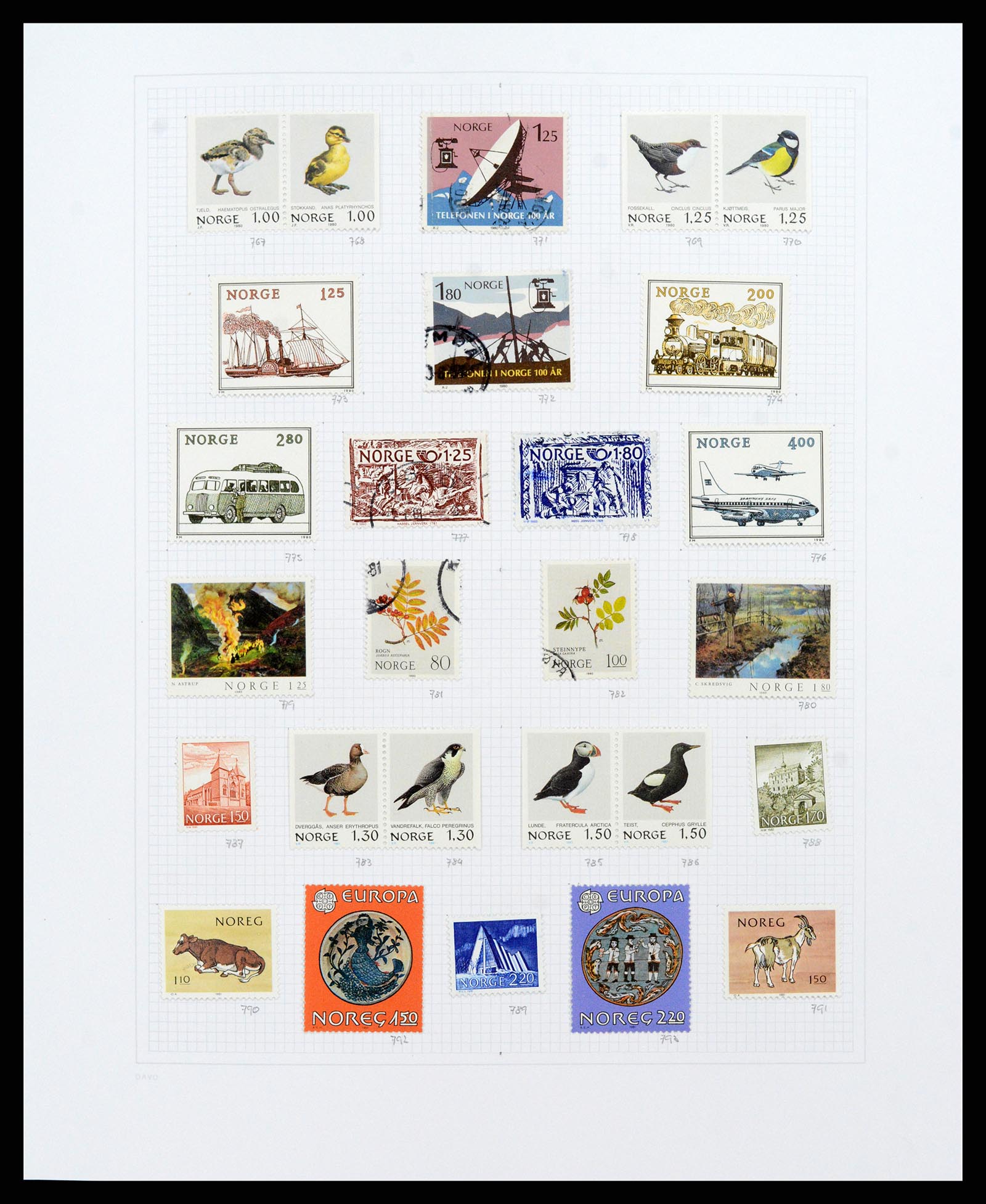 38171 0030 - Stamp collection 38171 Norway 1856-2015.