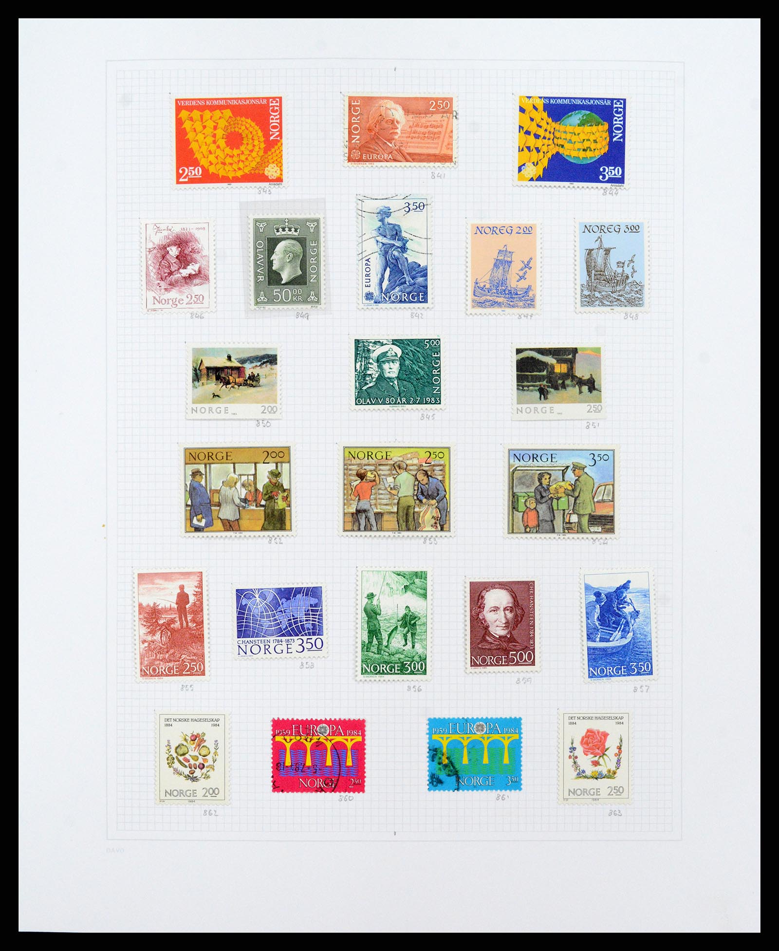 38171 0033 - Stamp collection 38171 Norway 1856-2015.
