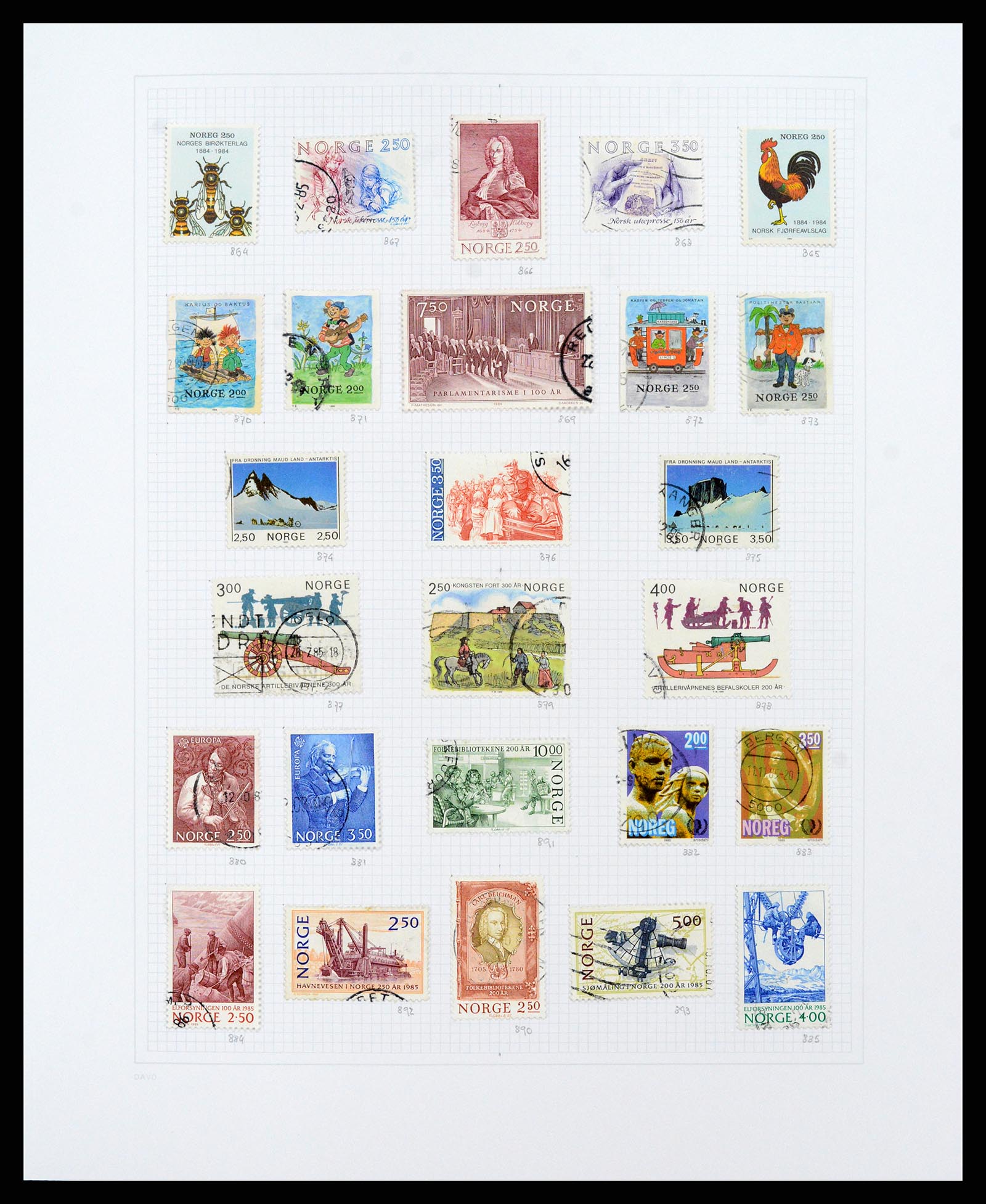 38171 0034 - Stamp collection 38171 Norway 1856-2015.