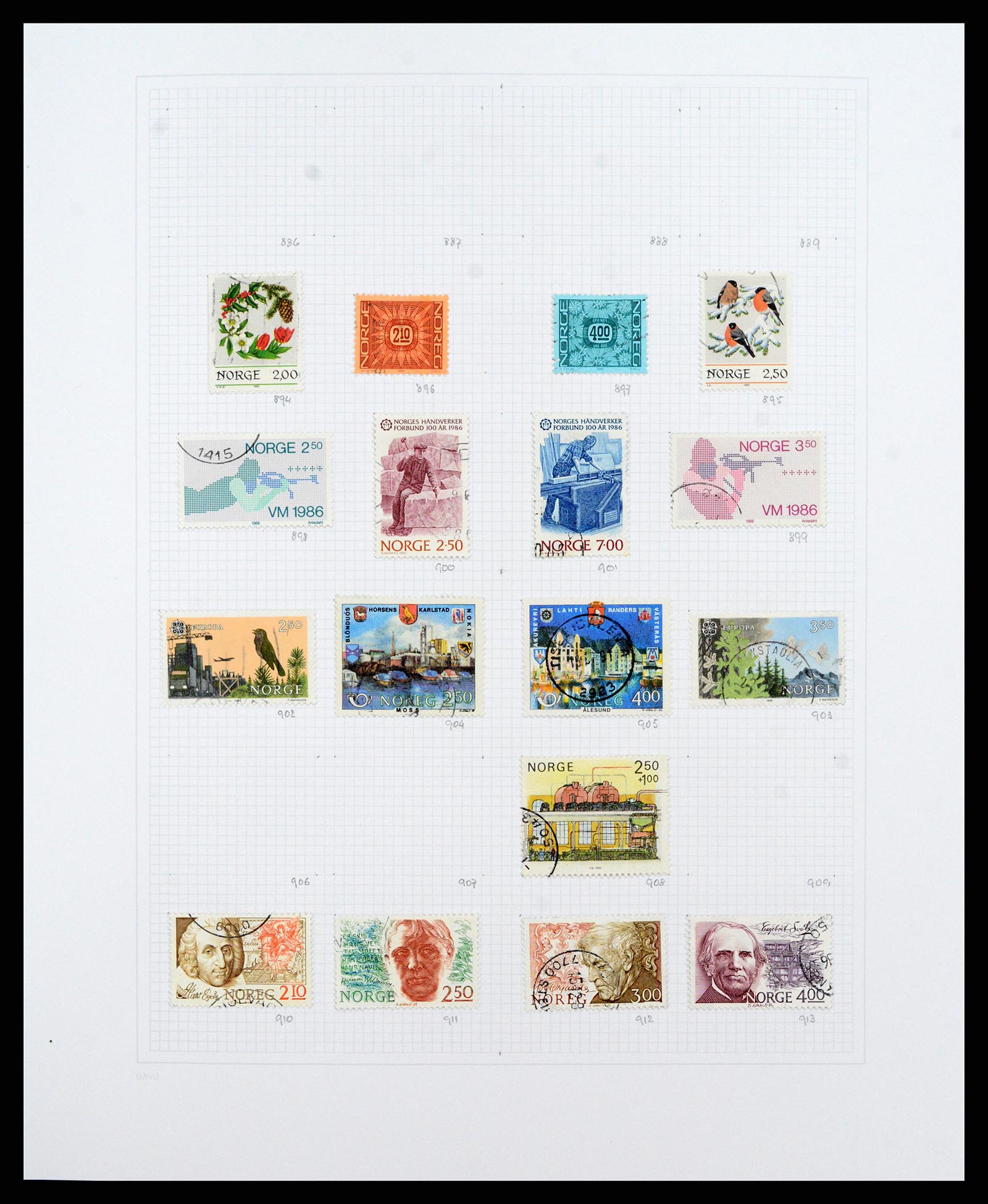 38171 0035 - Stamp collection 38171 Norway 1856-2015.