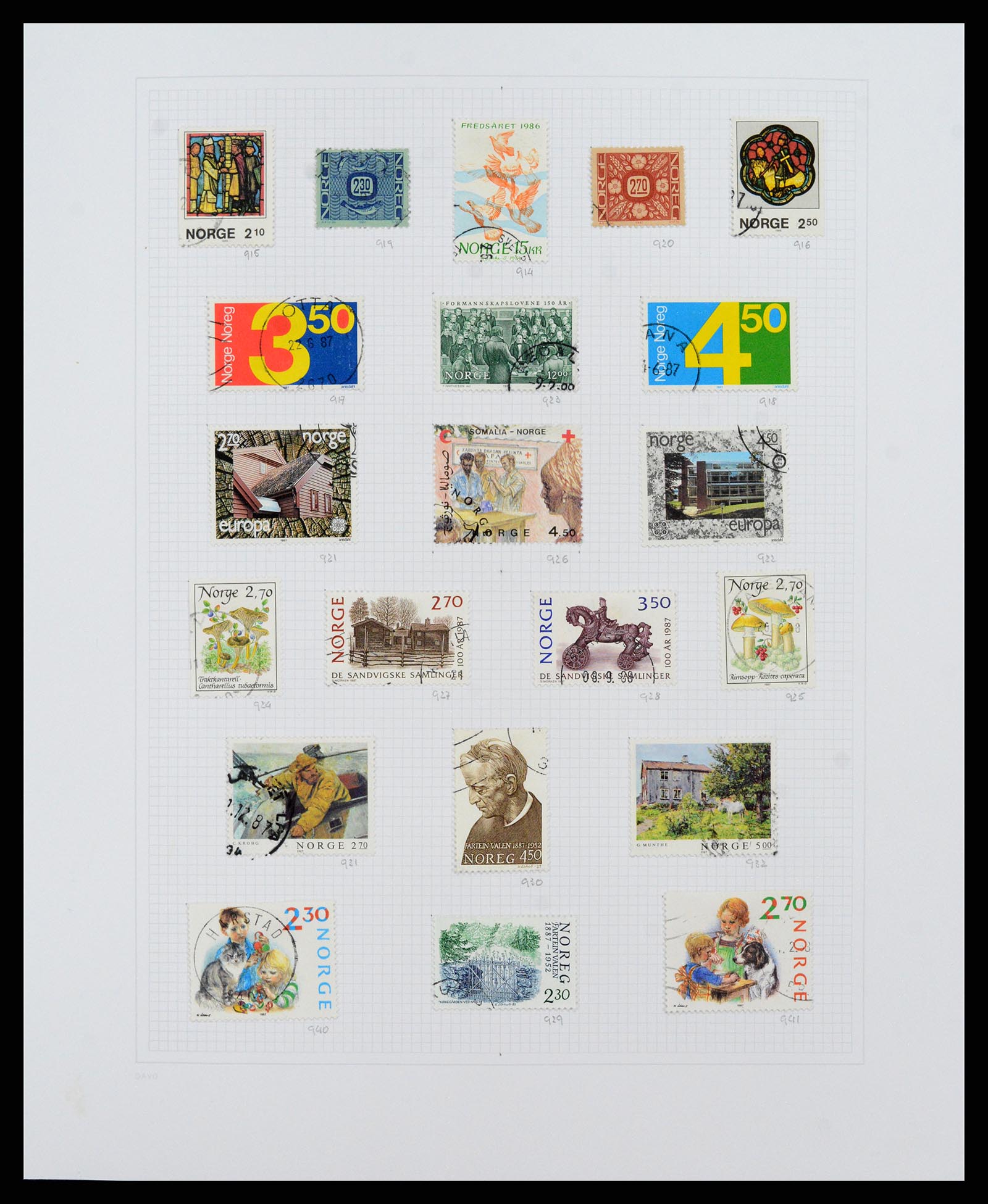 38171 0036 - Stamp collection 38171 Norway 1856-2015.