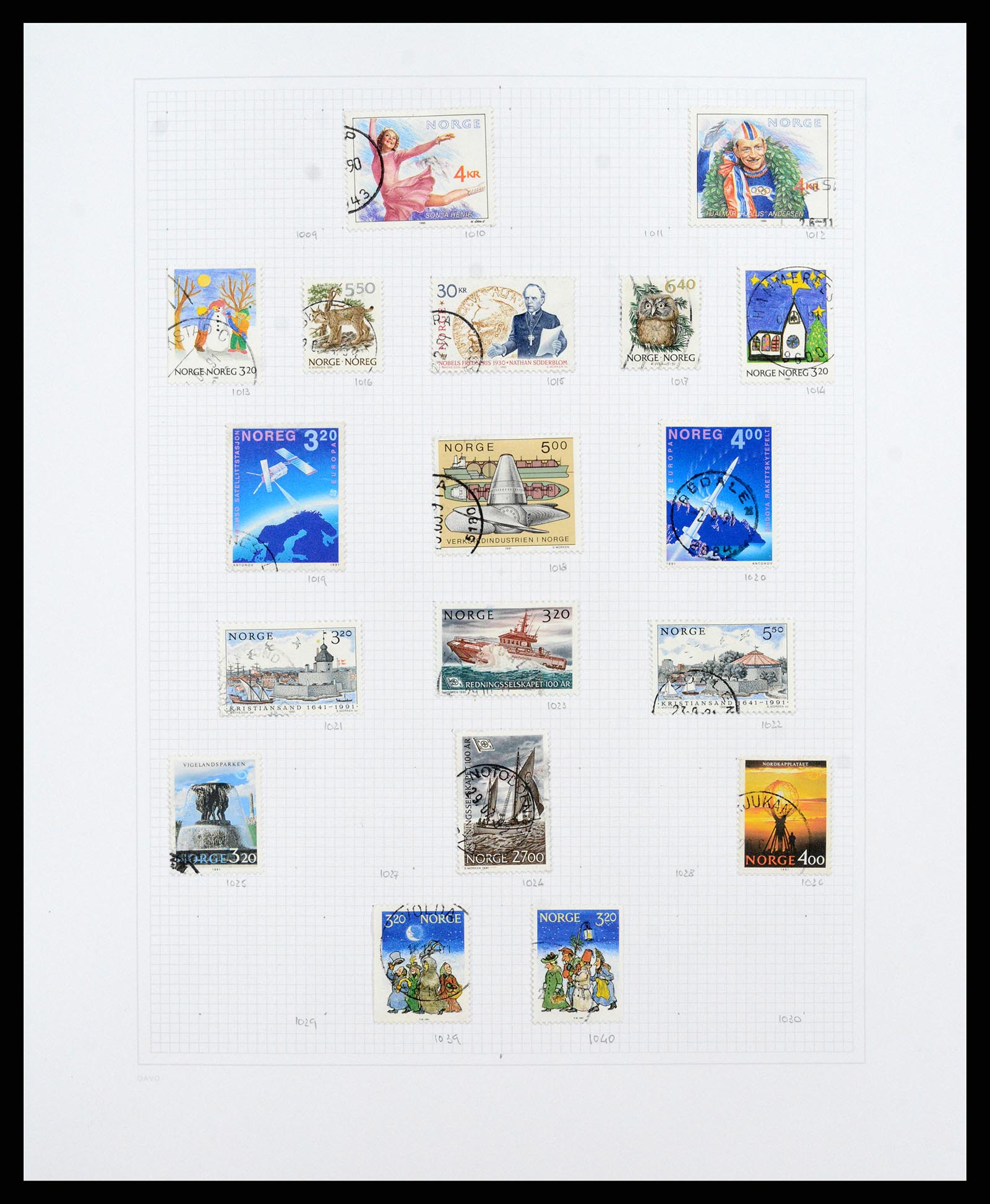 38171 0040 - Stamp collection 38171 Norway 1856-2015.