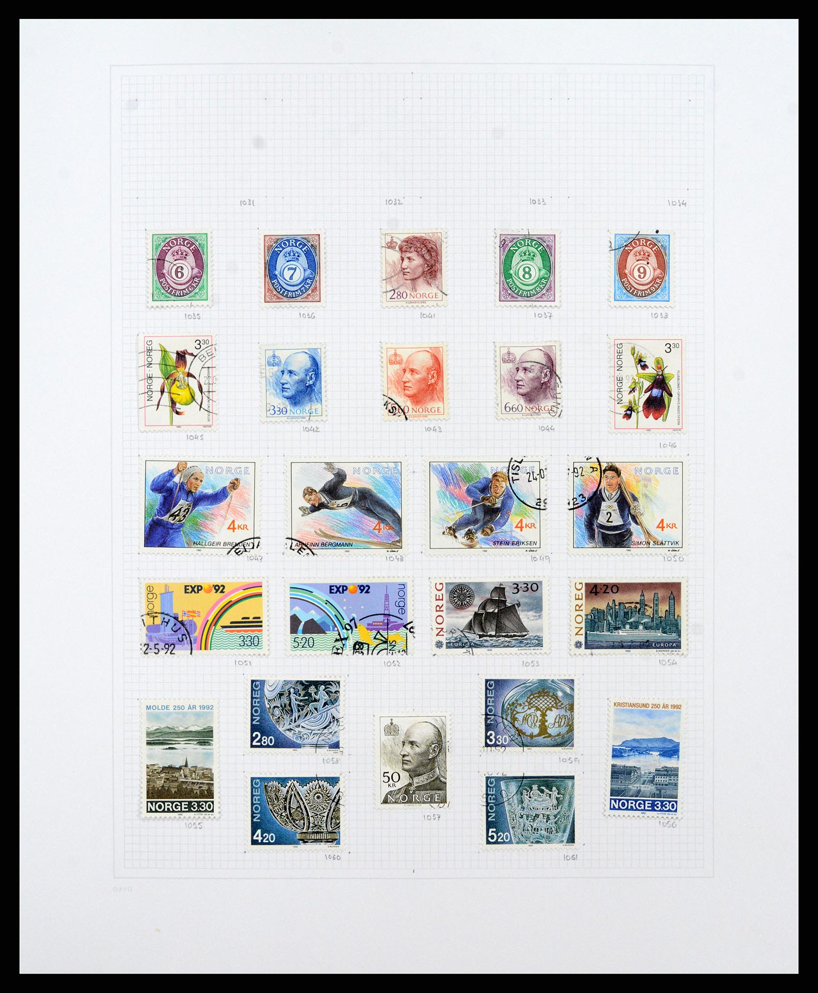 38171 0041 - Stamp collection 38171 Norway 1856-2015.