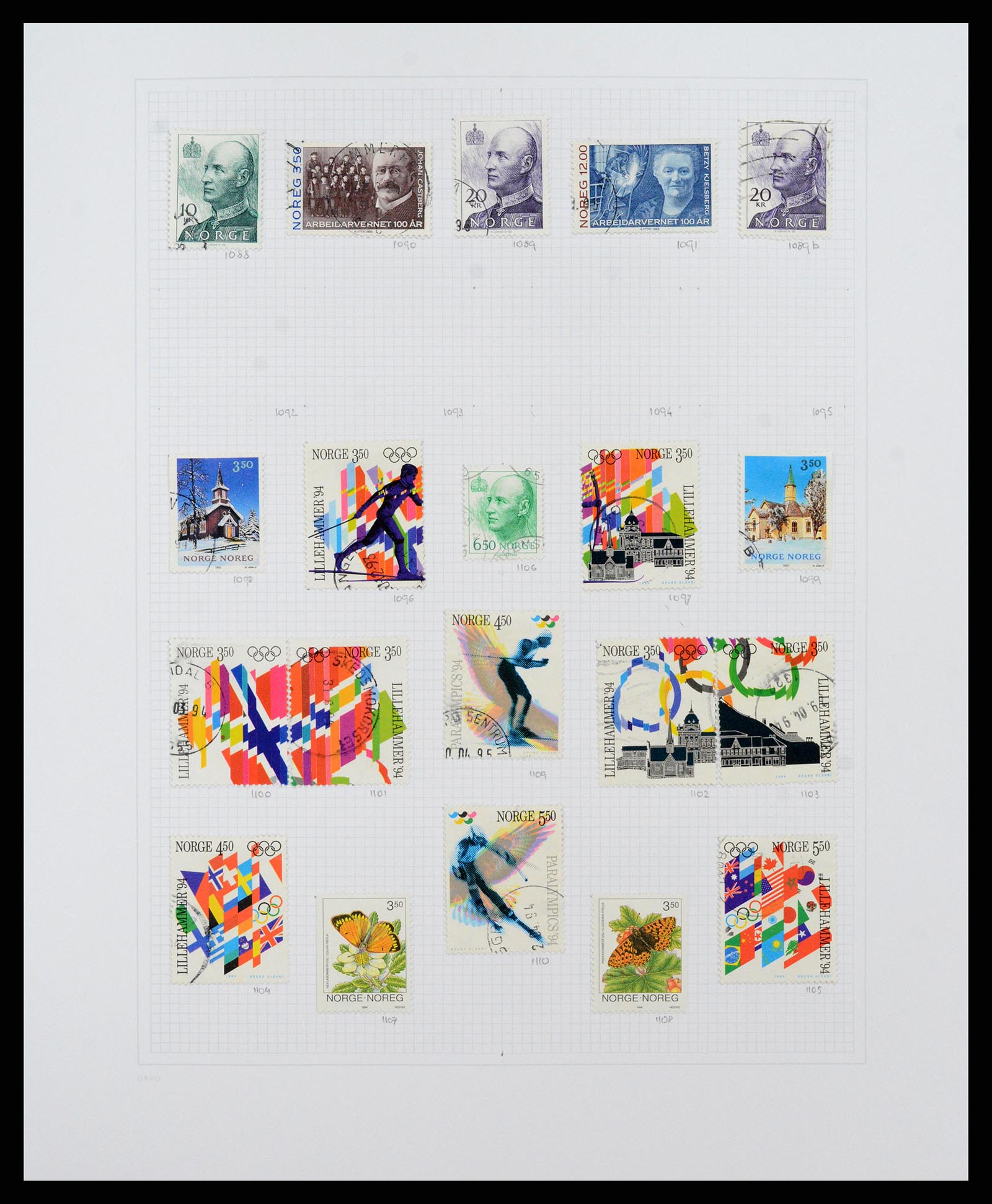 38171 0043 - Stamp collection 38171 Norway 1856-2015.