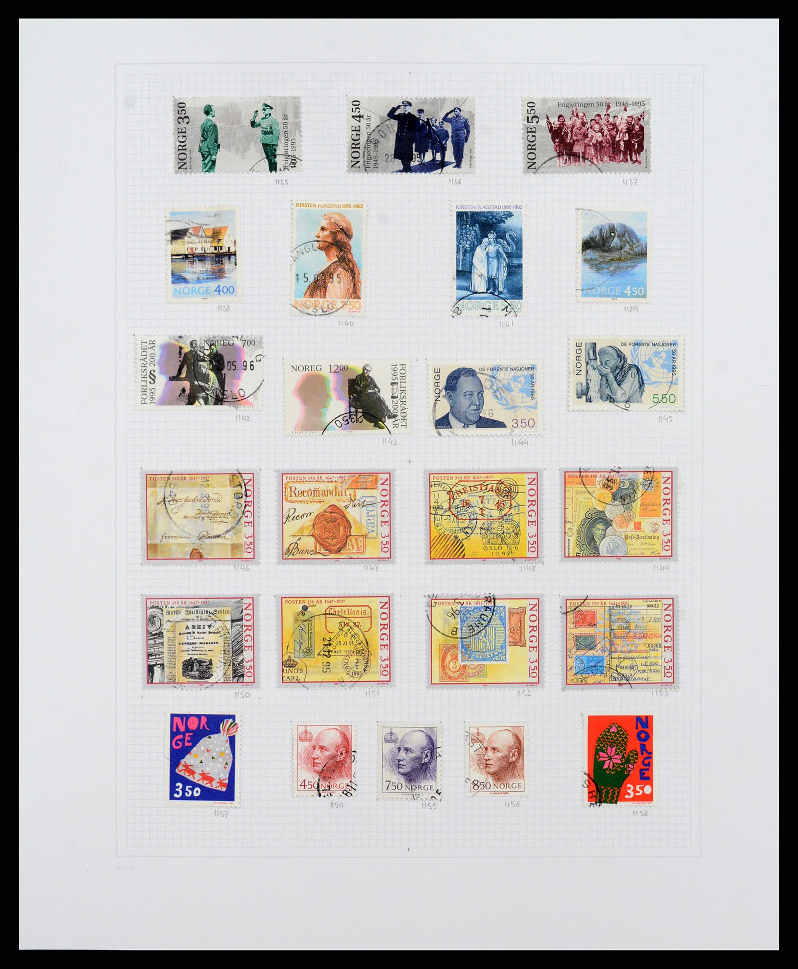 38171 0045 - Stamp collection 38171 Norway 1856-2015.