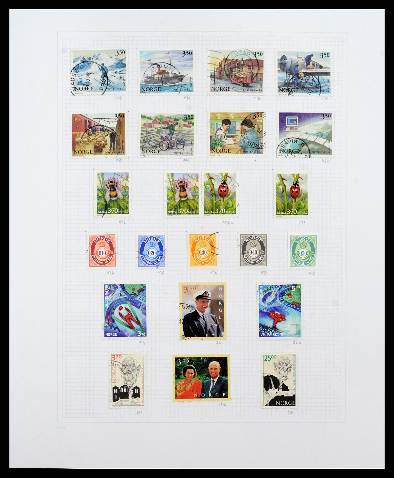 38171 0047 - Stamp collection 38171 Norway 1856-2015.
