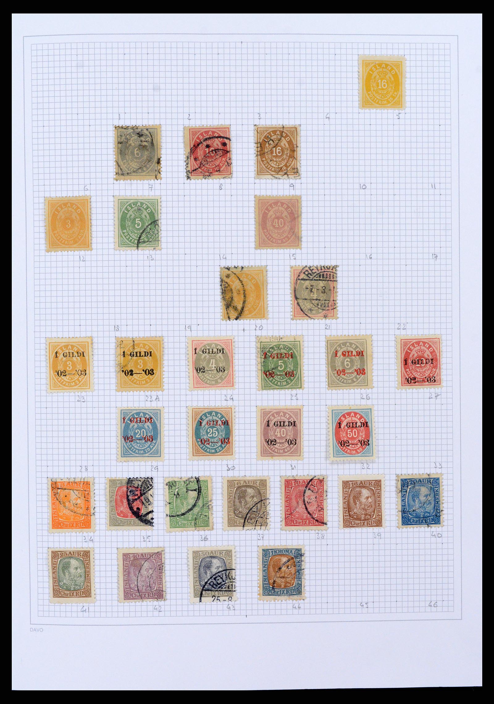 38172 0001 - Postzegelverzameling 38172 IJsland 1876-2013.