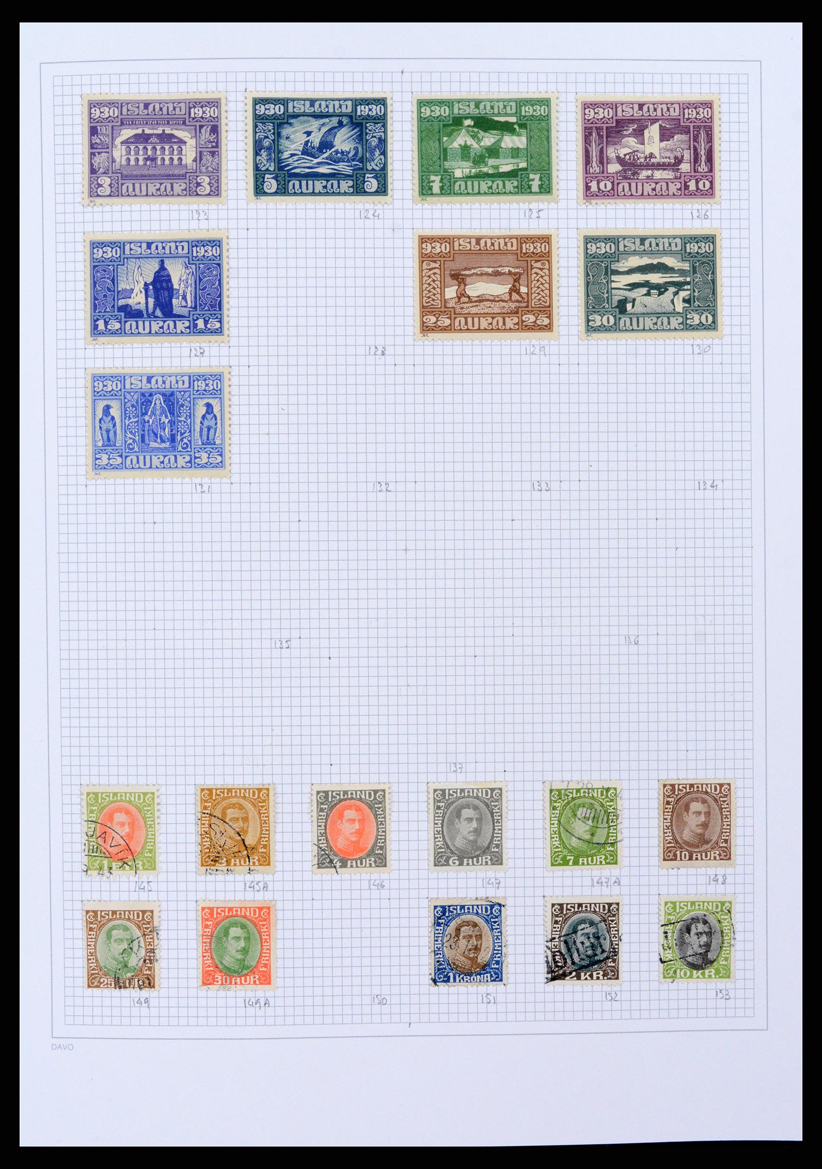 38172 0004 - Postzegelverzameling 38172 IJsland 1876-2013.
