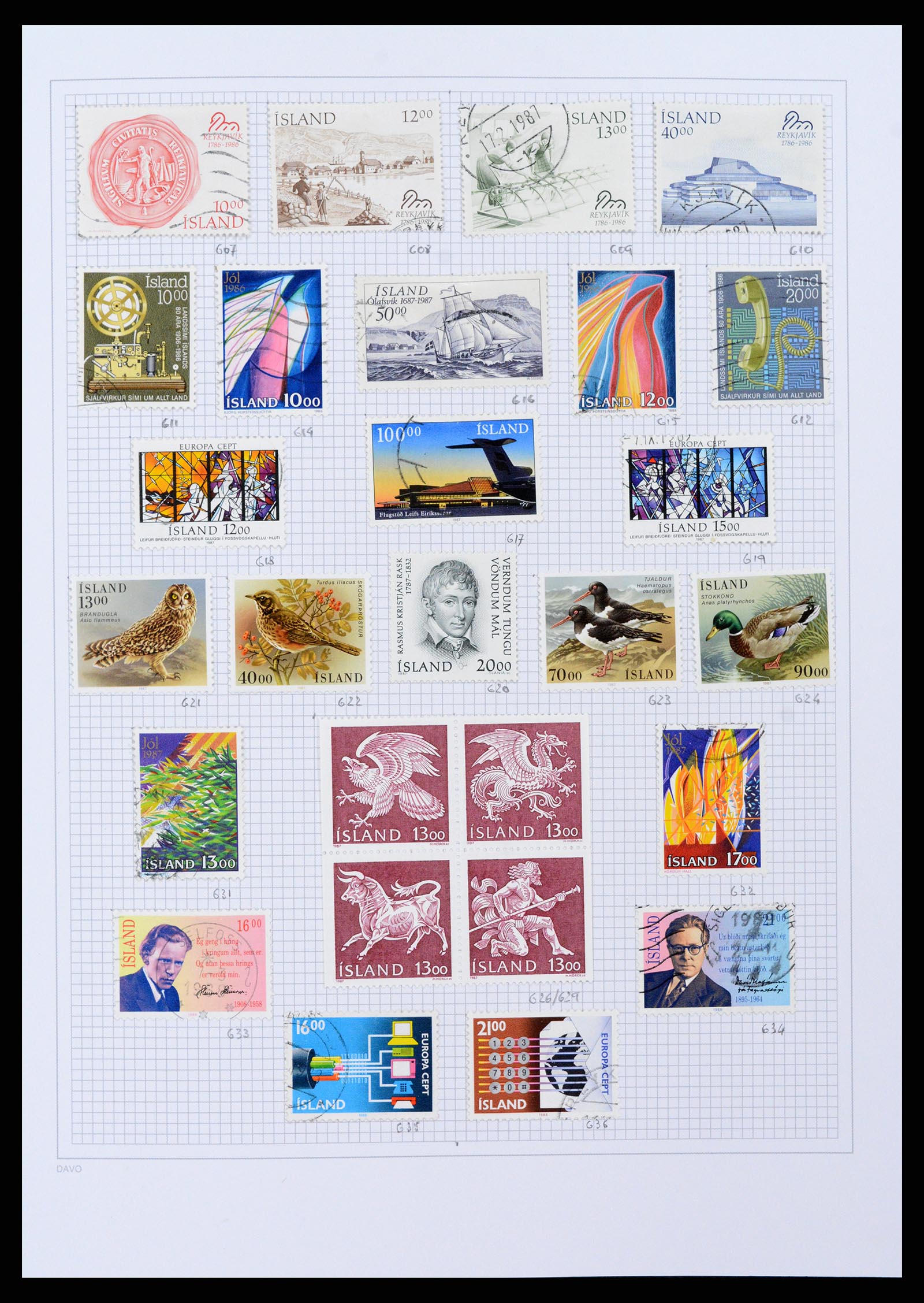 38172 0023 - Postzegelverzameling 38172 IJsland 1876-2013.