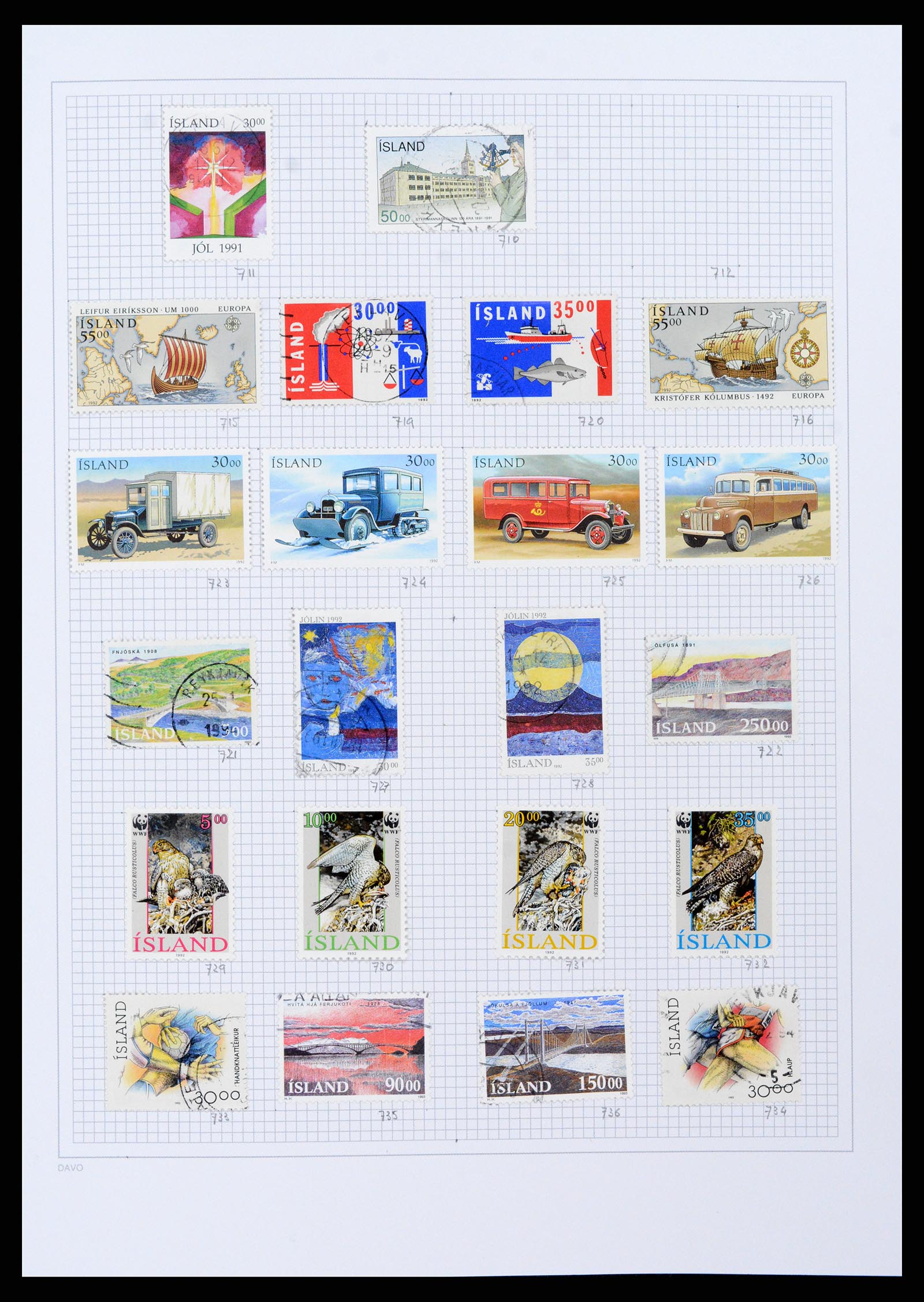 38172 0027 - Postzegelverzameling 38172 IJsland 1876-2013.