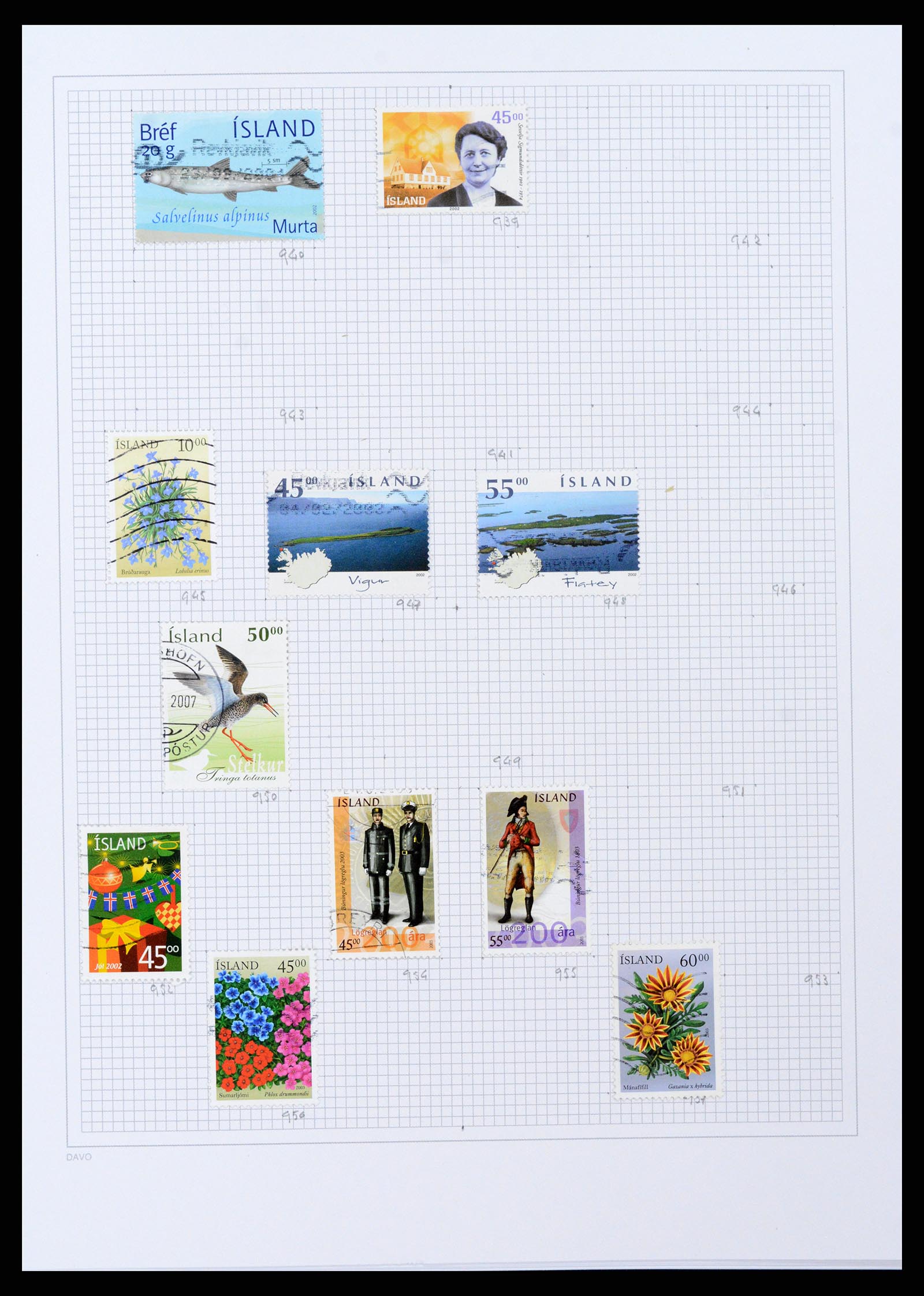38172 0037 - Postzegelverzameling 38172 IJsland 1876-2013.