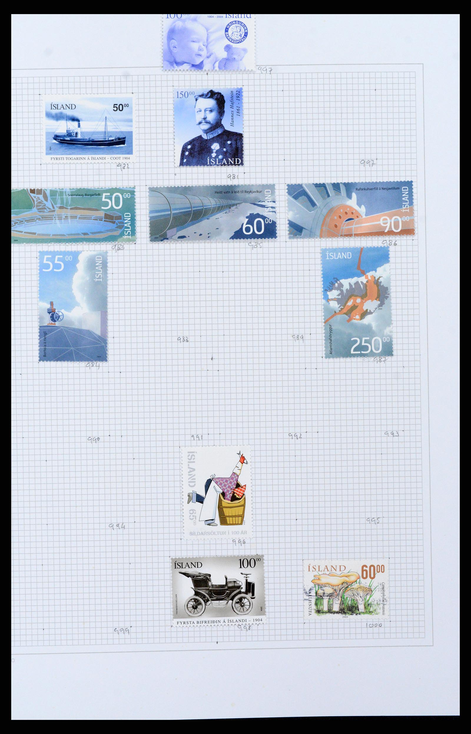 38172 0039 - Postzegelverzameling 38172 IJsland 1876-2013.
