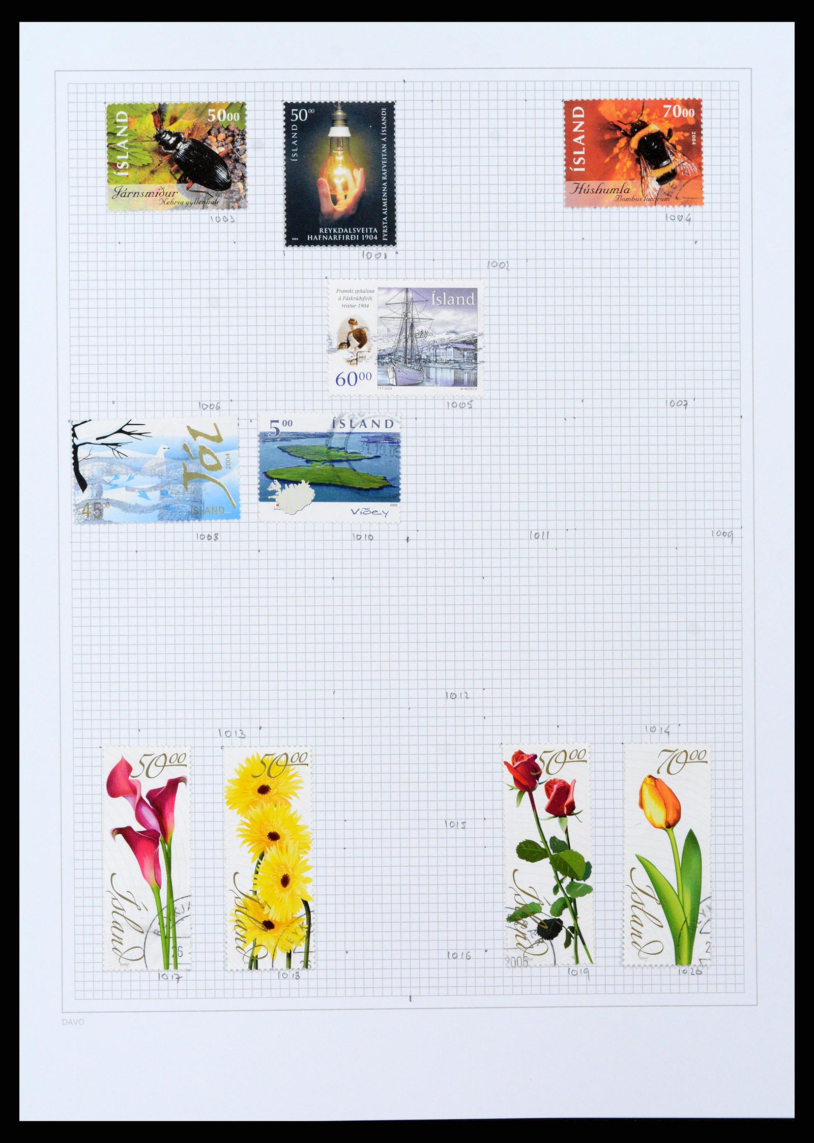 38172 0040 - Postzegelverzameling 38172 IJsland 1876-2013.