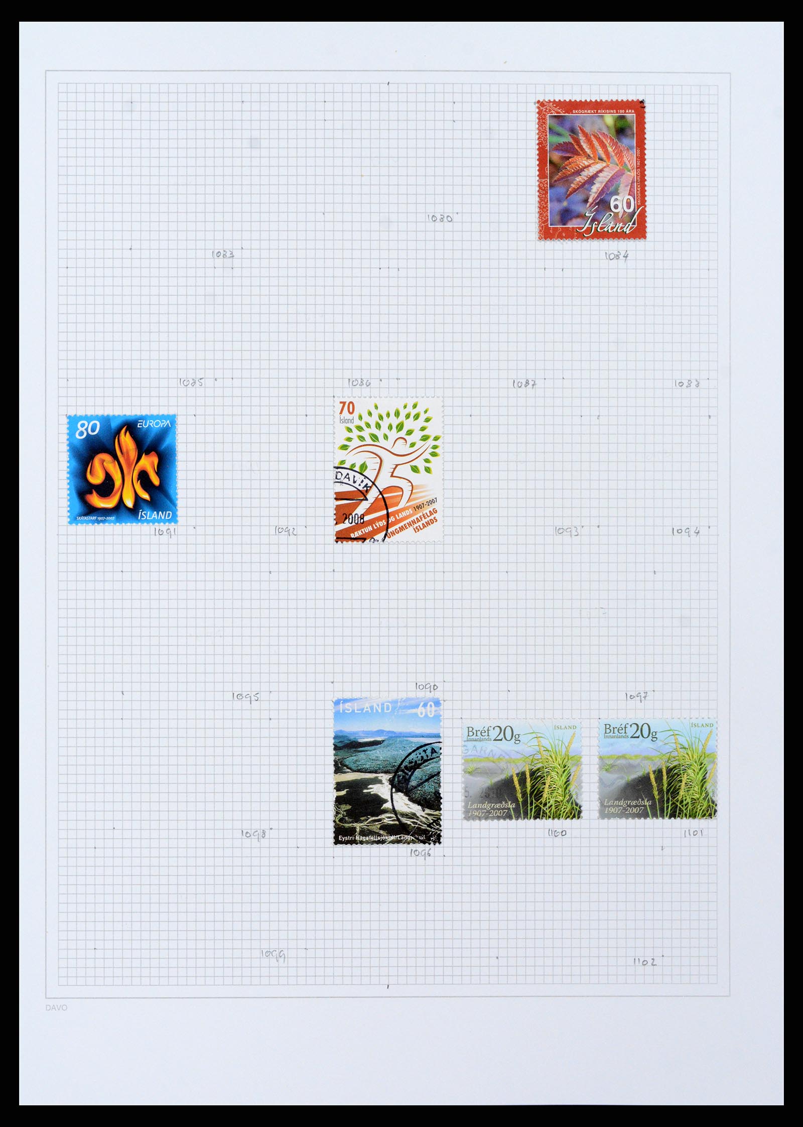 38172 0044 - Postzegelverzameling 38172 IJsland 1876-2013.