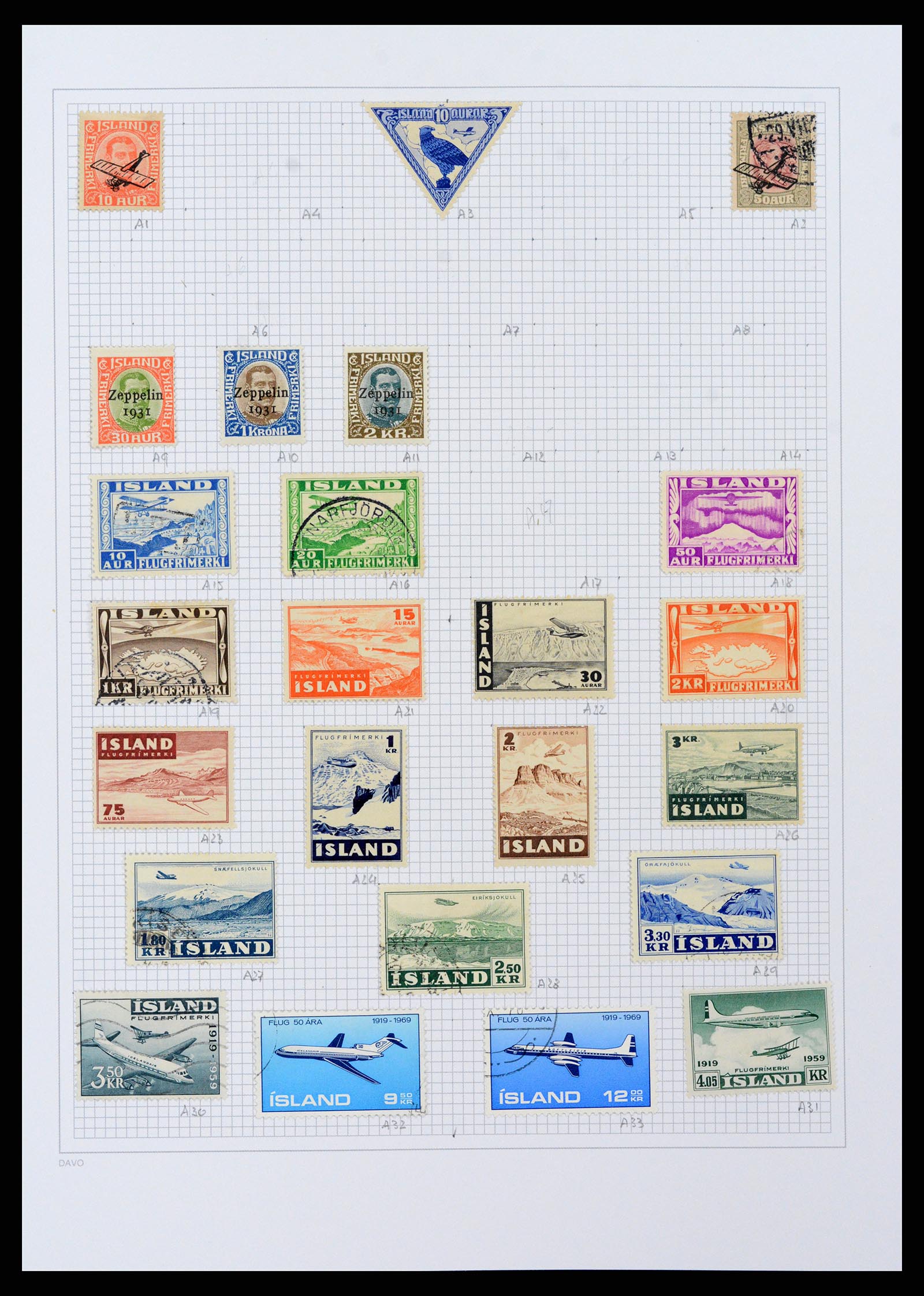 38172 0049 - Stamp collection 38172 Iceland 1876-2013.