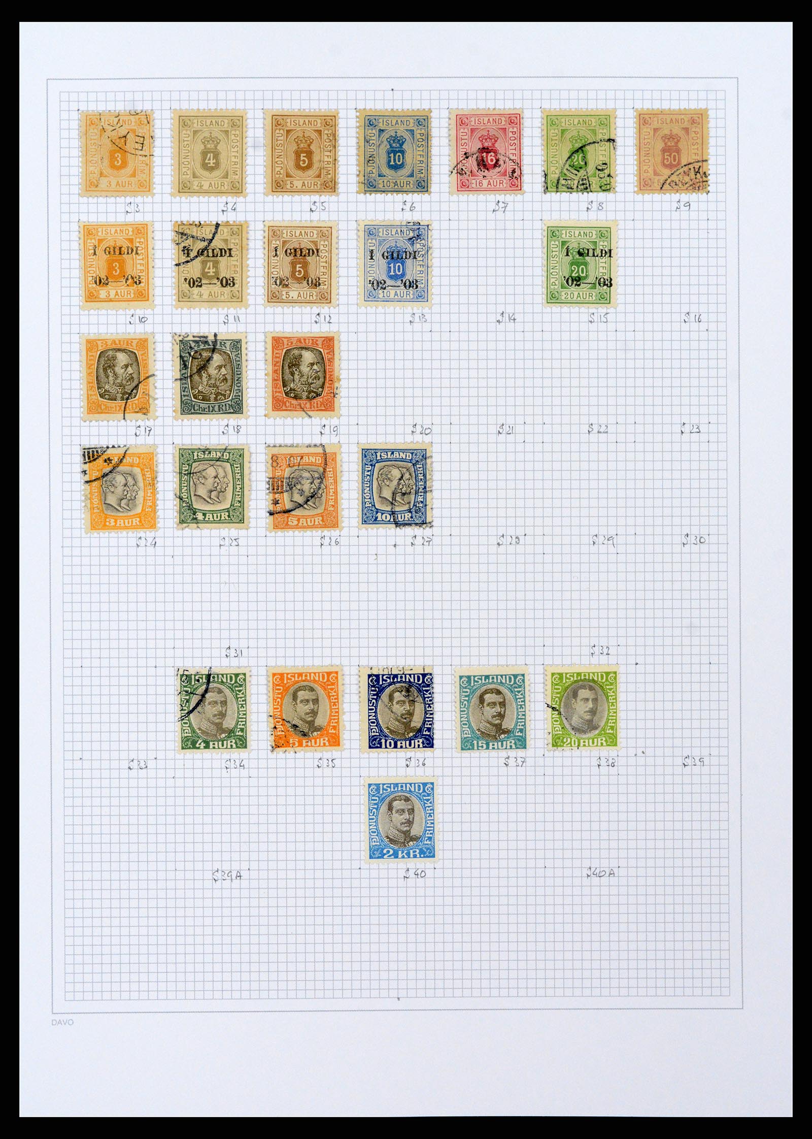 38172 0050 - Postzegelverzameling 38172 IJsland 1876-2013.