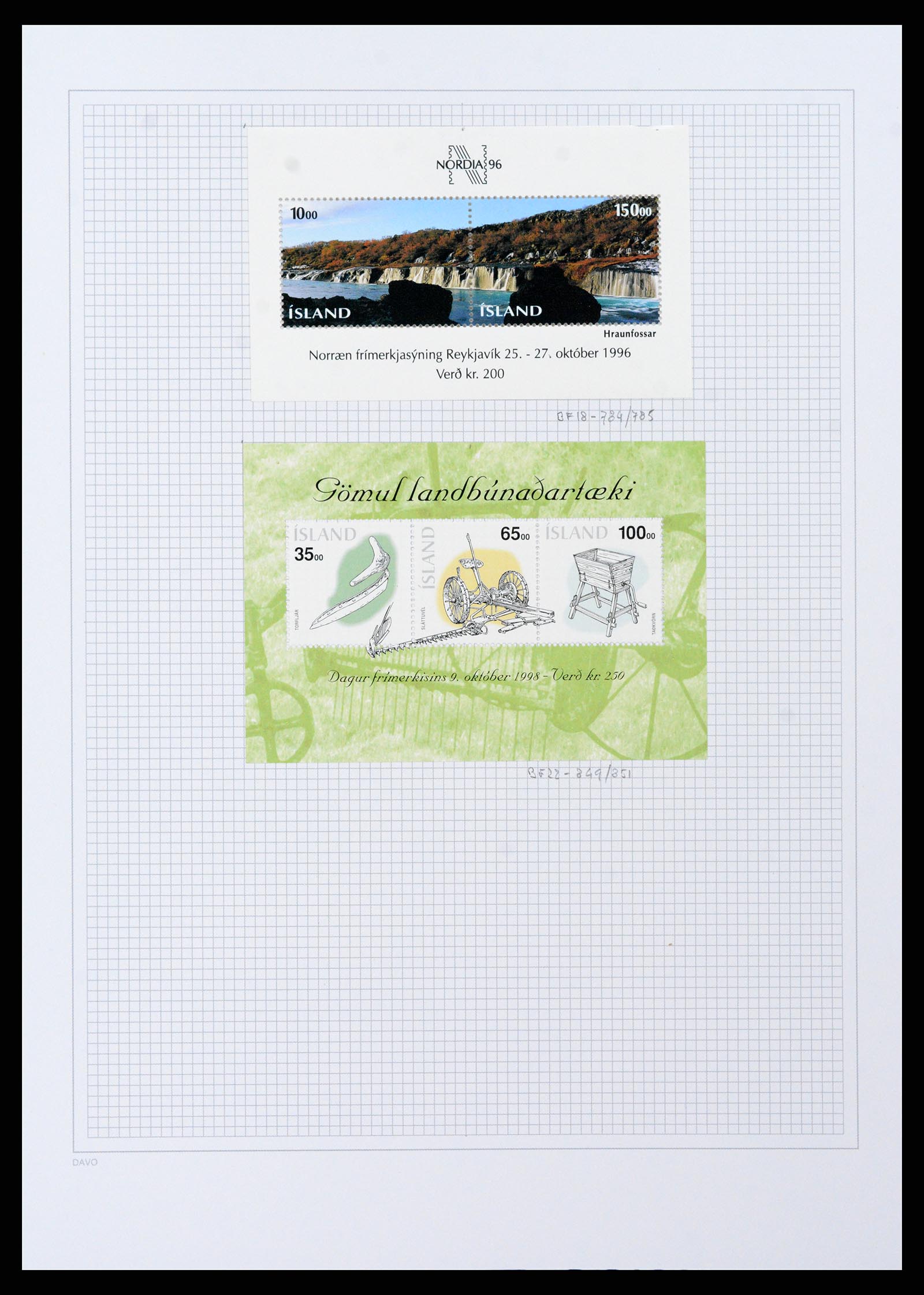 38172 0053 - Postzegelverzameling 38172 IJsland 1876-2013.