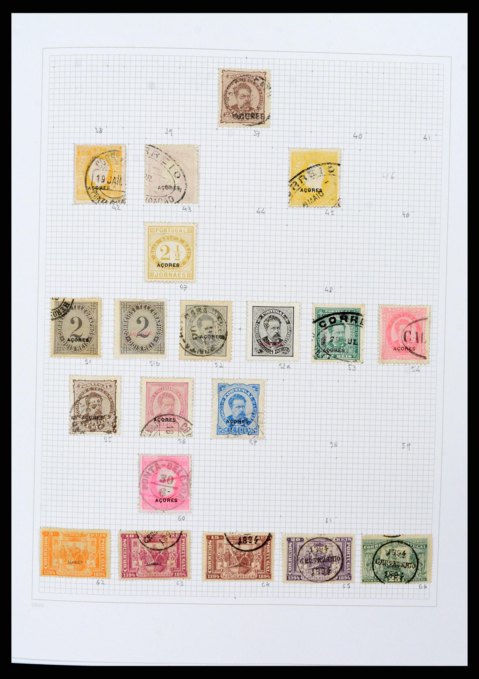 38173 0002 - Postzegelverzameling 38173 Azoren en Madeira 1870-2018.