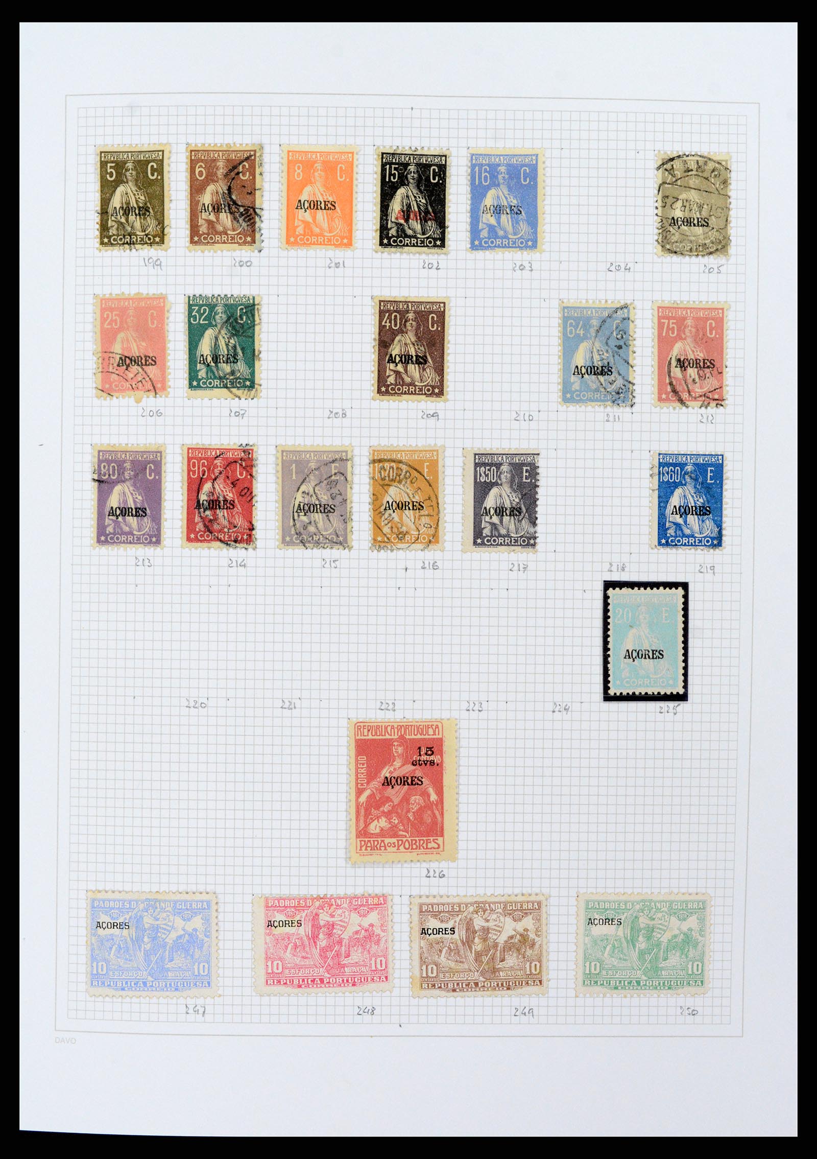 38173 0007 - Postzegelverzameling 38173 Azoren en Madeira 1870-2018.