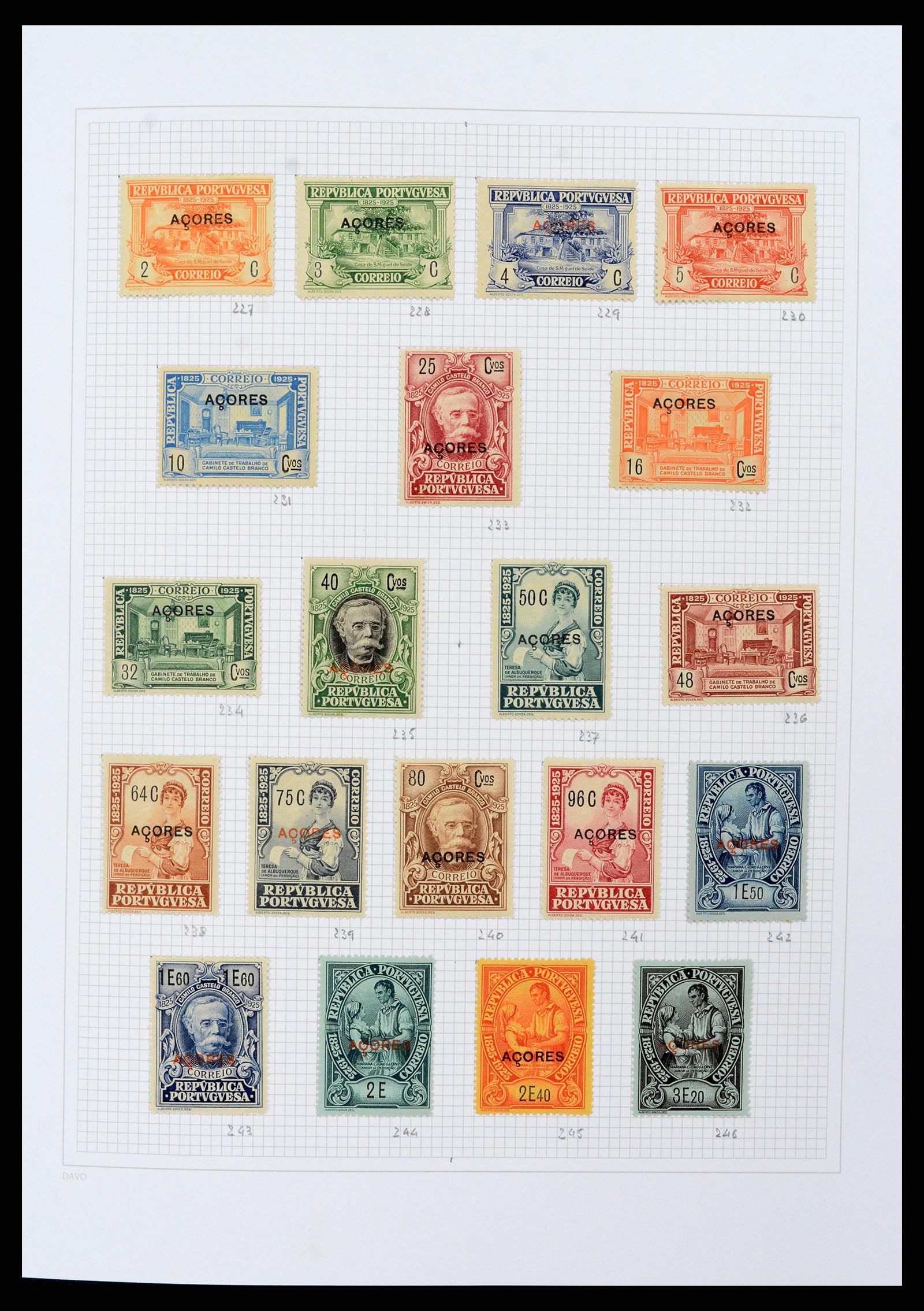 38173 0008 - Postzegelverzameling 38173 Azoren en Madeira 1870-2018.