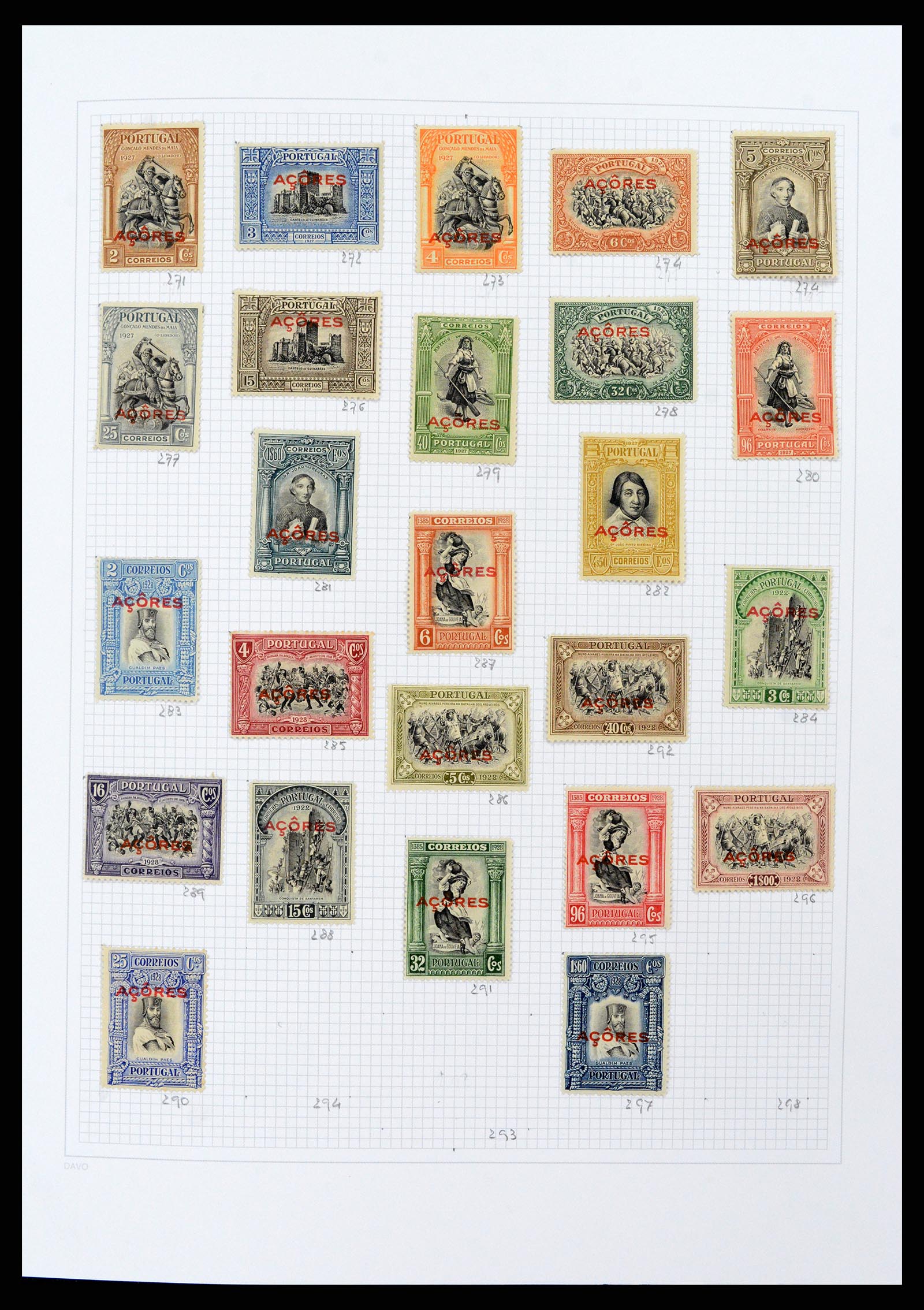 38173 0010 - Postzegelverzameling 38173 Azoren en Madeira 1870-2018.