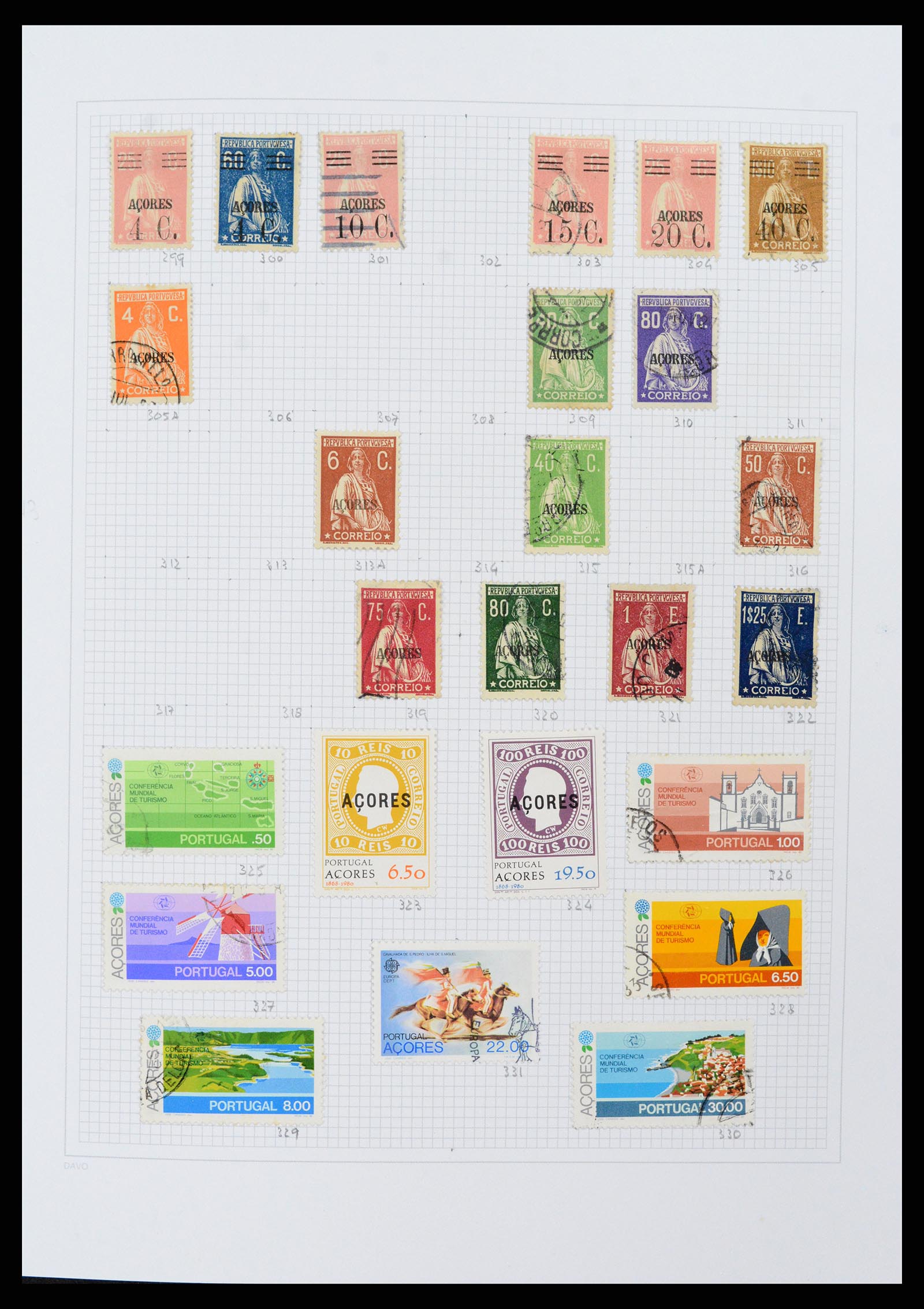38173 0011 - Stamp collection 38173 Azores and Madeira 1870-2018.