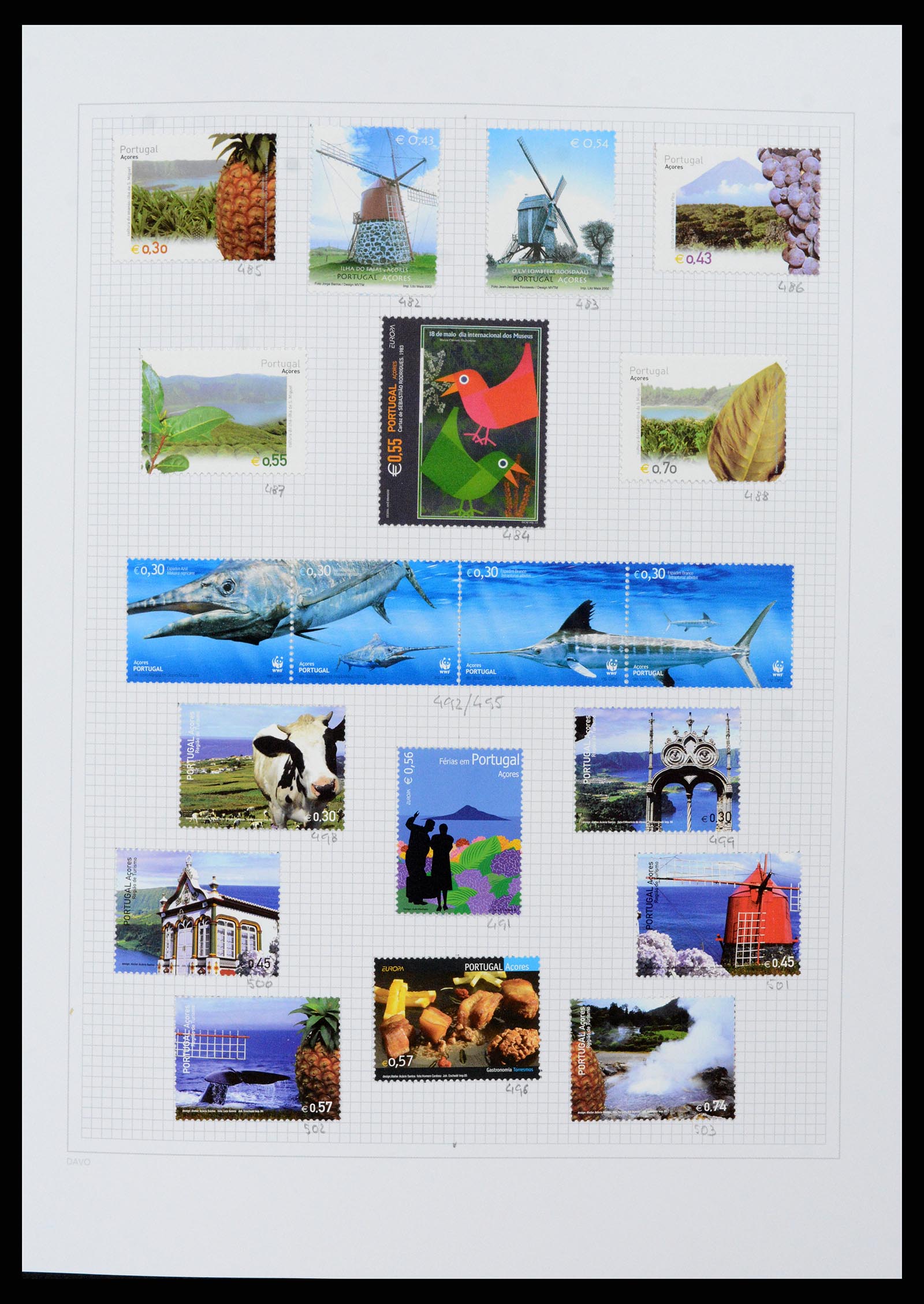 38173 0019 - Postzegelverzameling 38173 Azoren en Madeira 1870-2018.