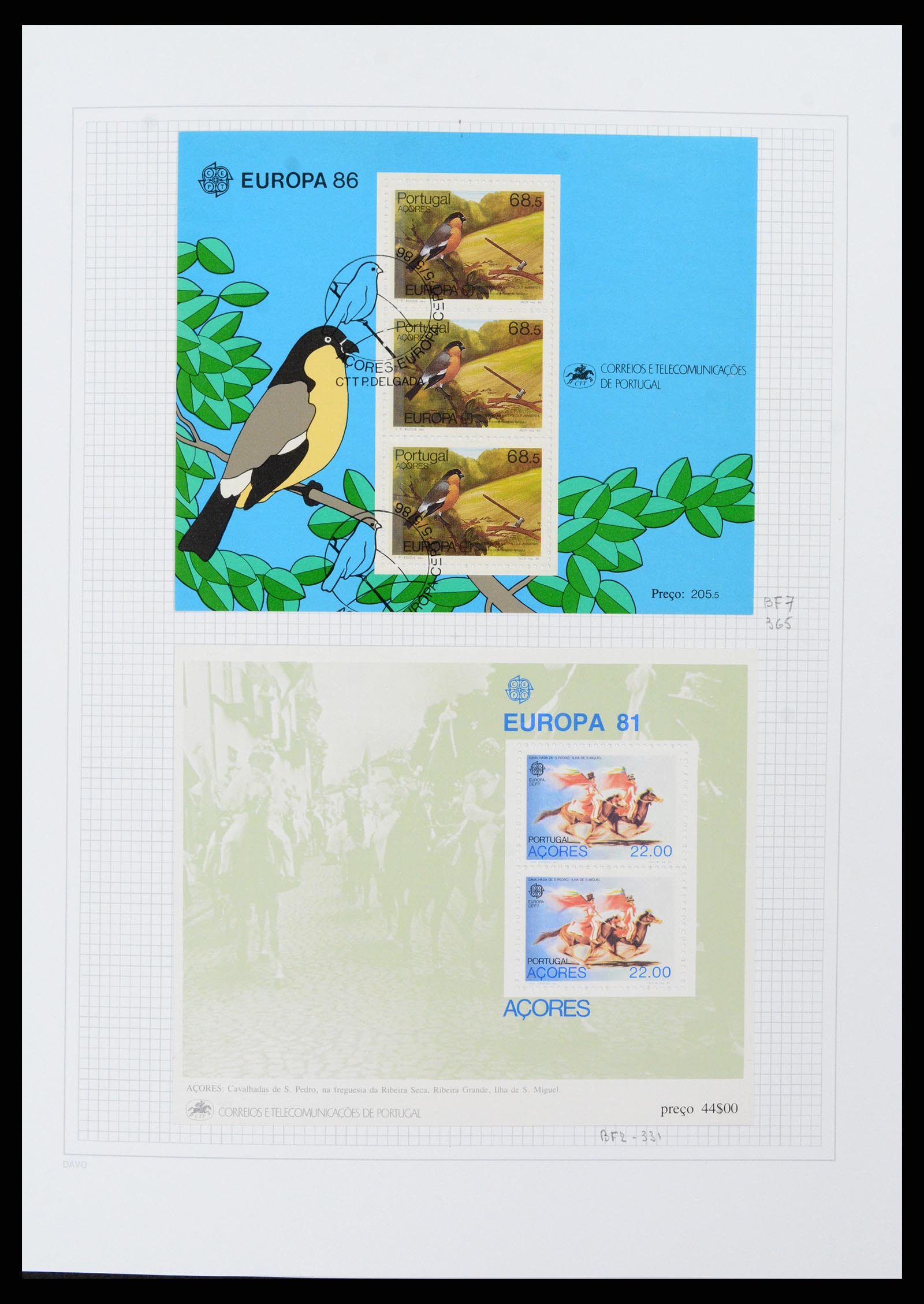 38173 0022 - Postzegelverzameling 38173 Azoren en Madeira 1870-2018.