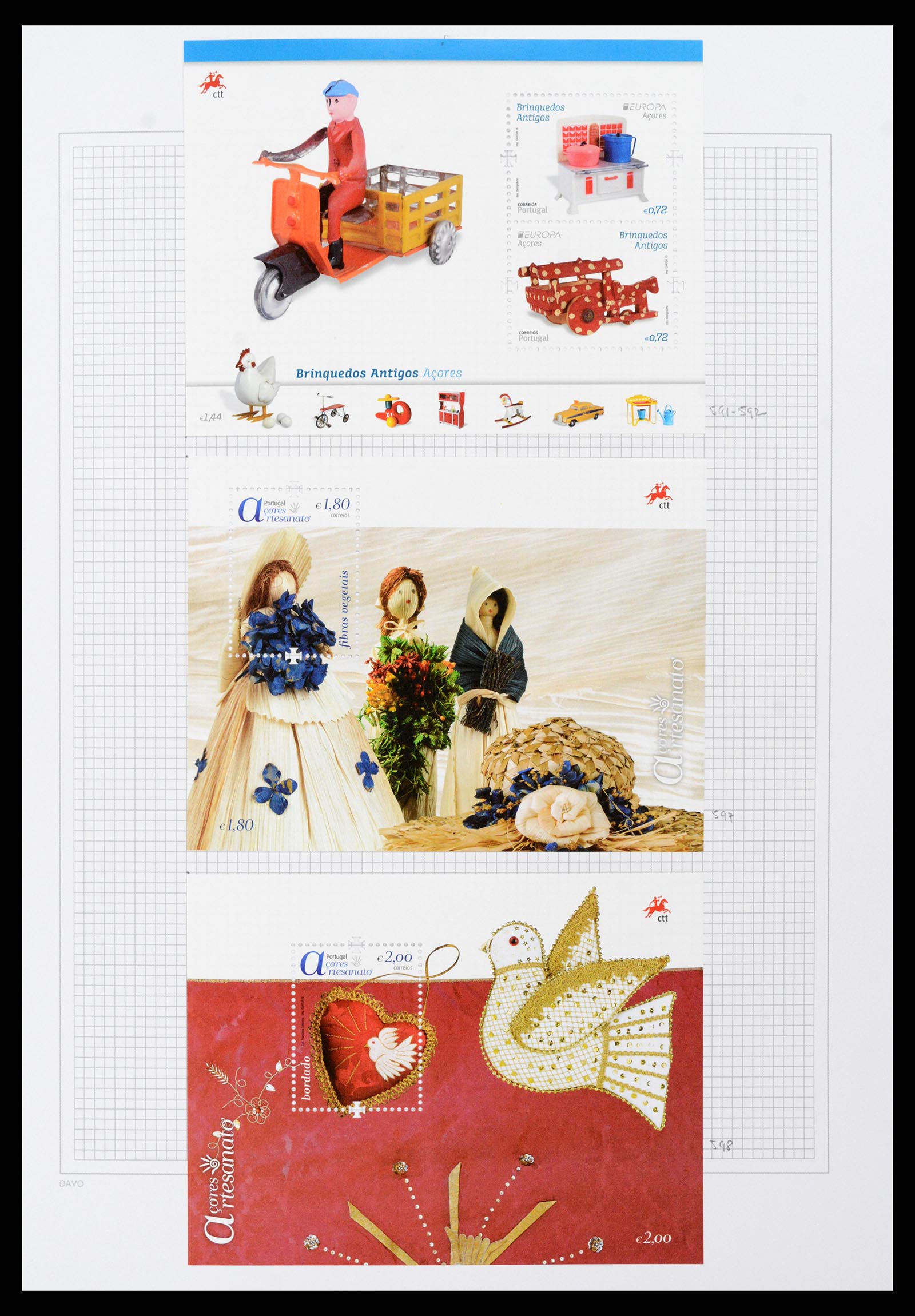 38173 0040 - Postzegelverzameling 38173 Azoren en Madeira 1870-2018.