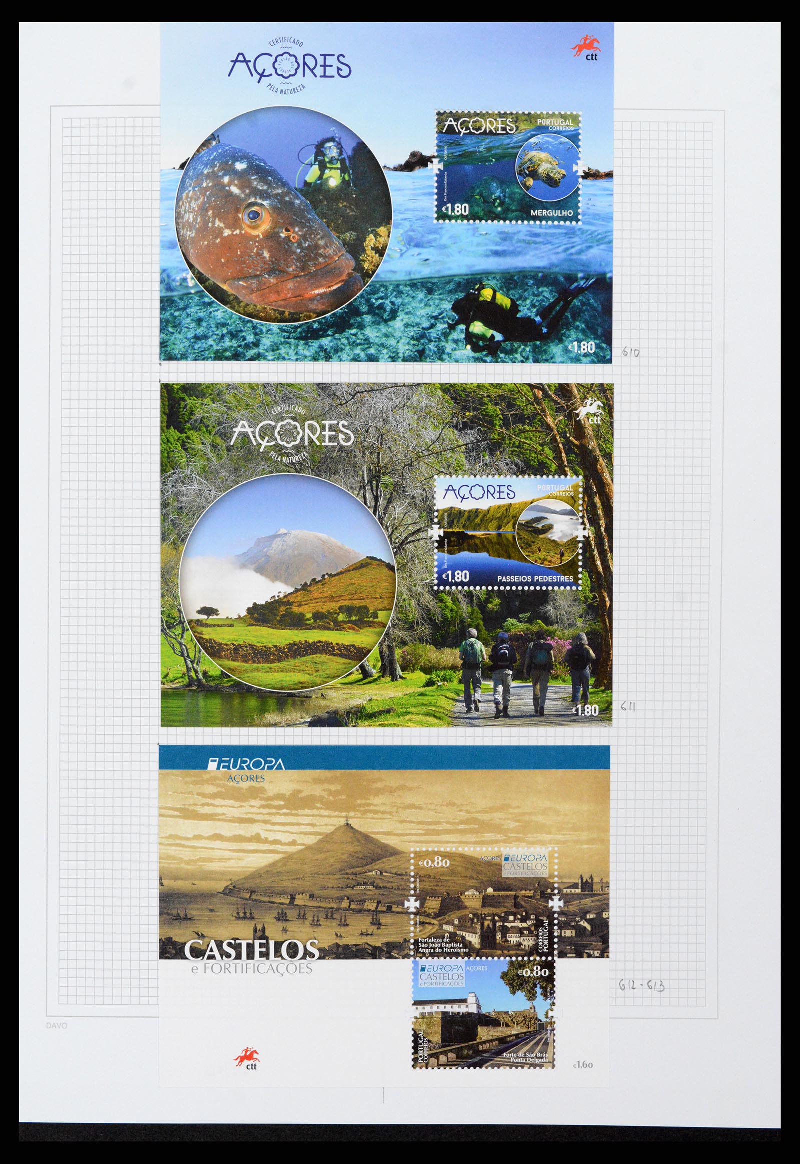 38173 0043 - Stamp collection 38173 Azores and Madeira 1870-2018.
