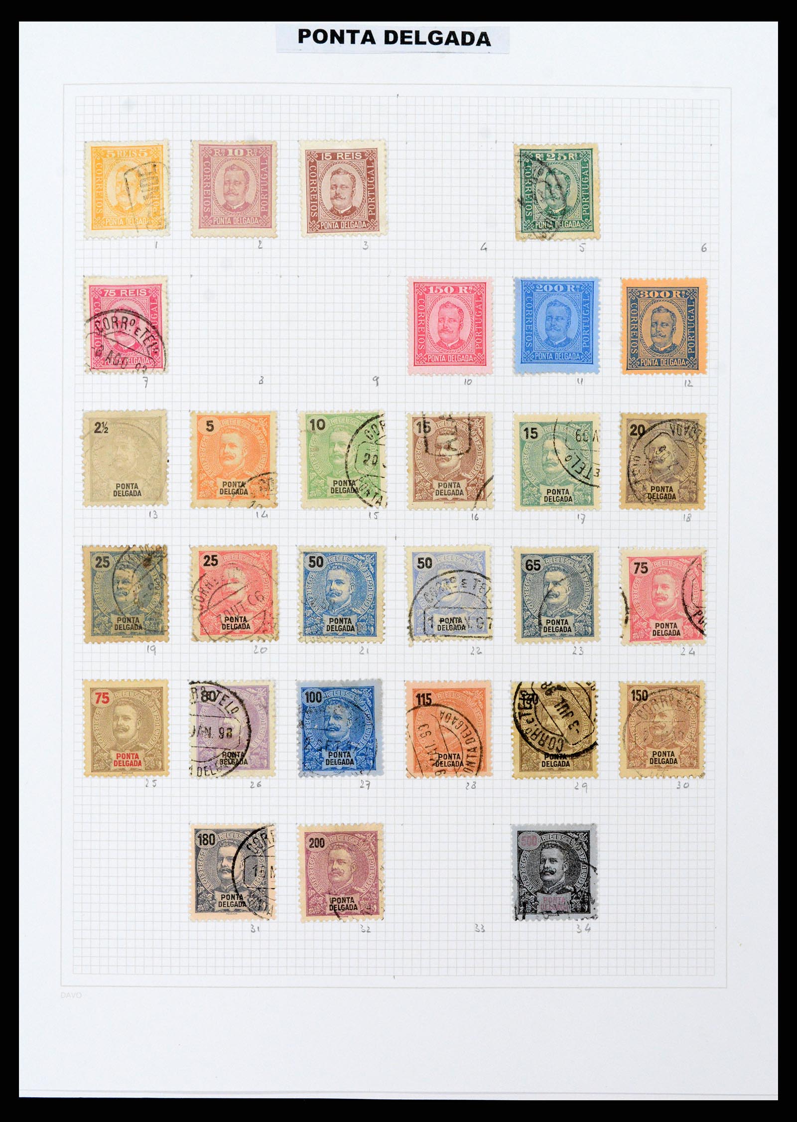 38173 0049 - Stamp collection 38173 Azores and Madeira 1870-2018.