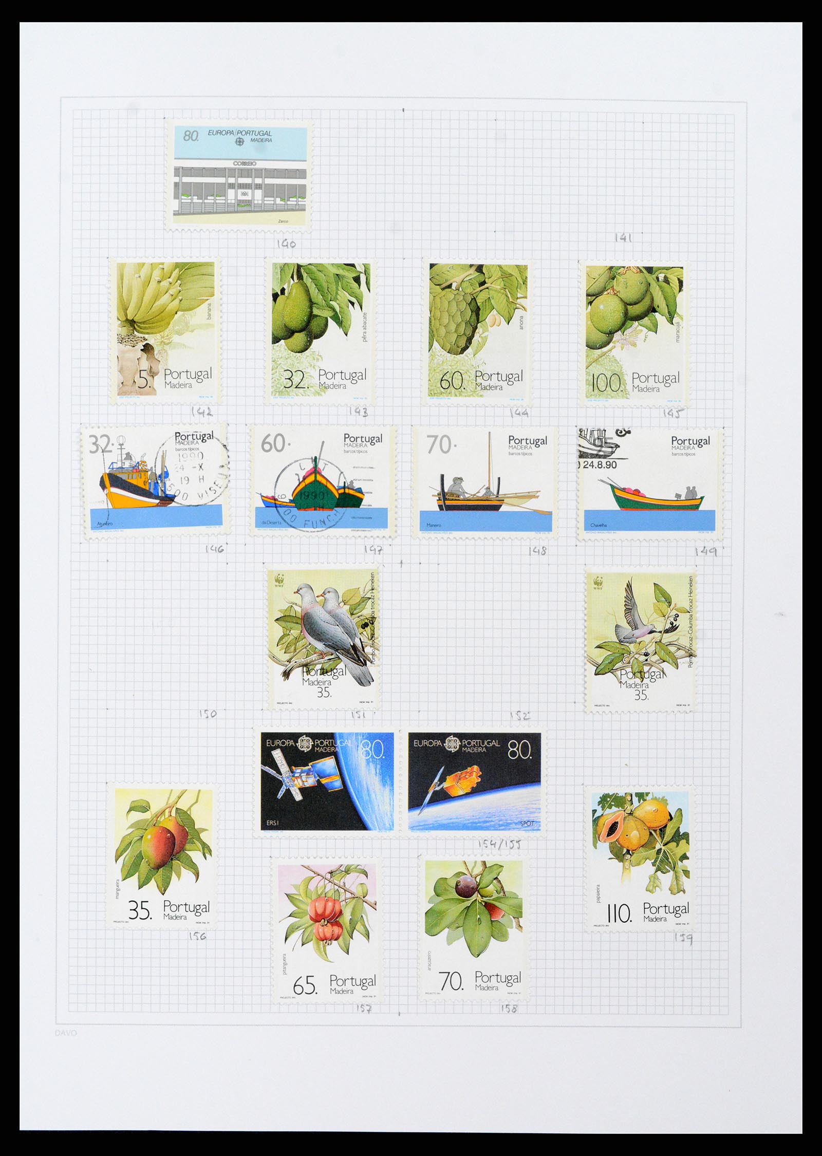 38173 0055 - Stamp collection 38173 Azores and Madeira 1870-2018.