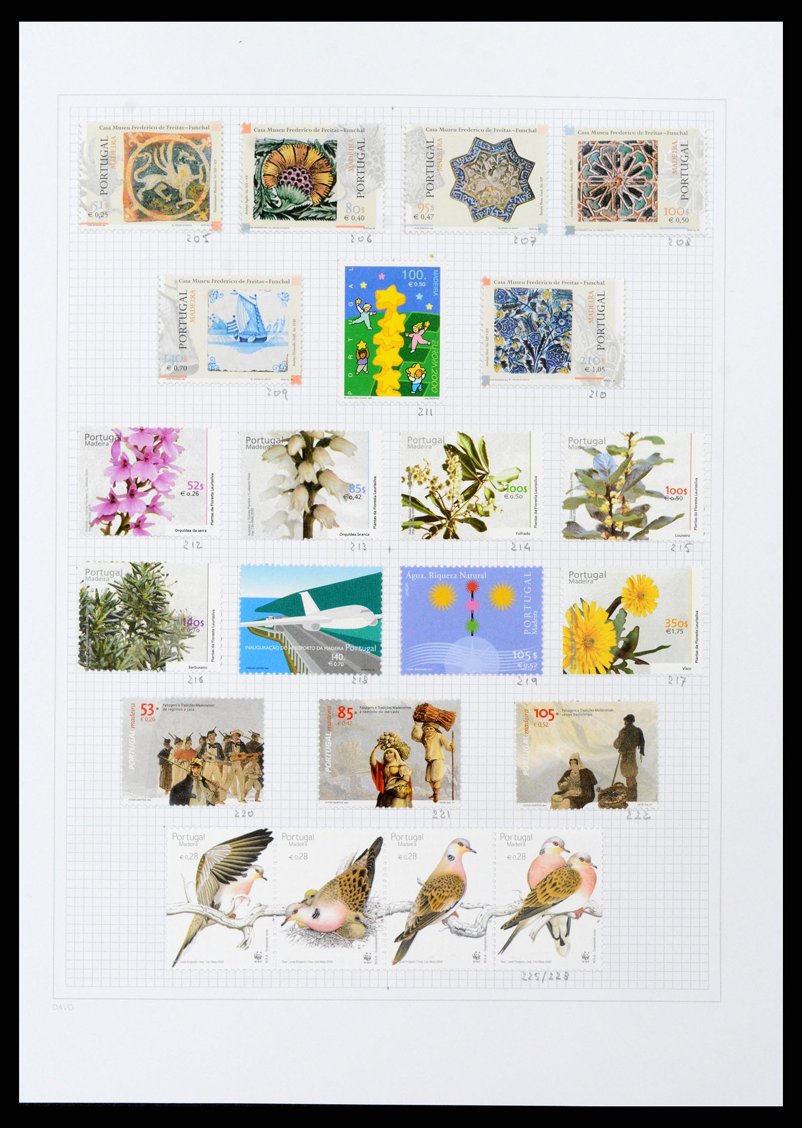 38173 0058 - Stamp collection 38173 Azores and Madeira 1870-2018.