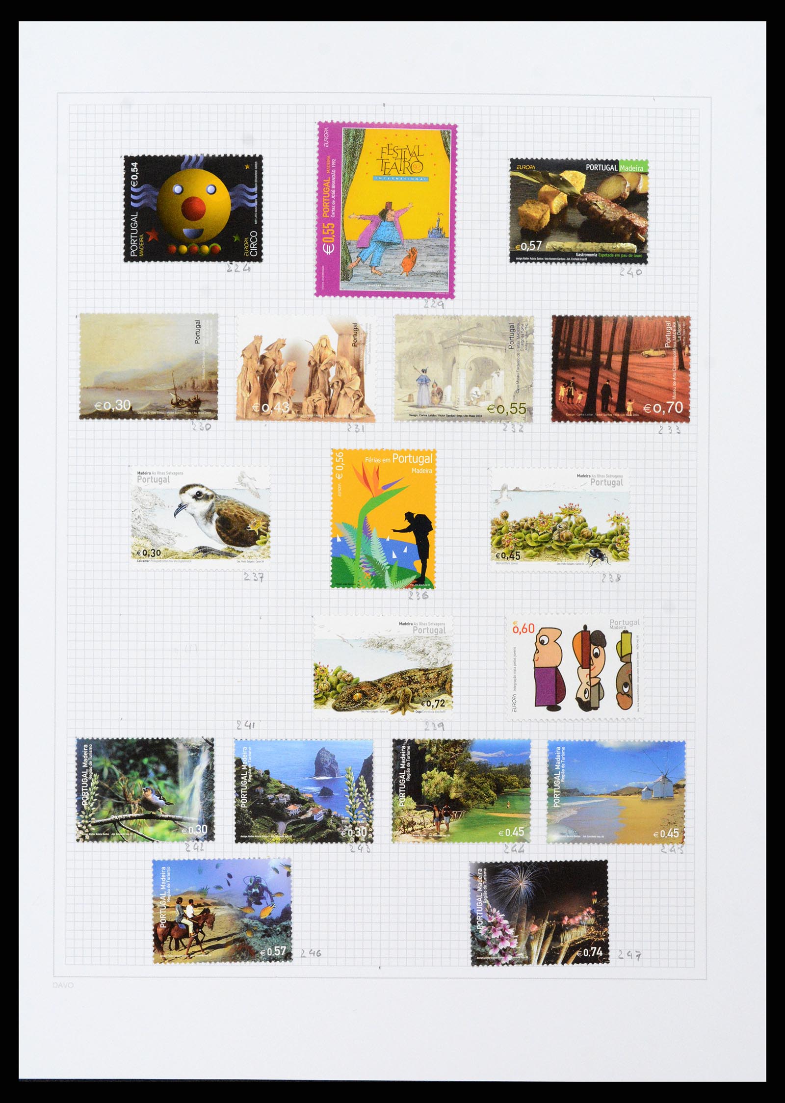 38173 0059 - Stamp collection 38173 Azores and Madeira 1870-2018.