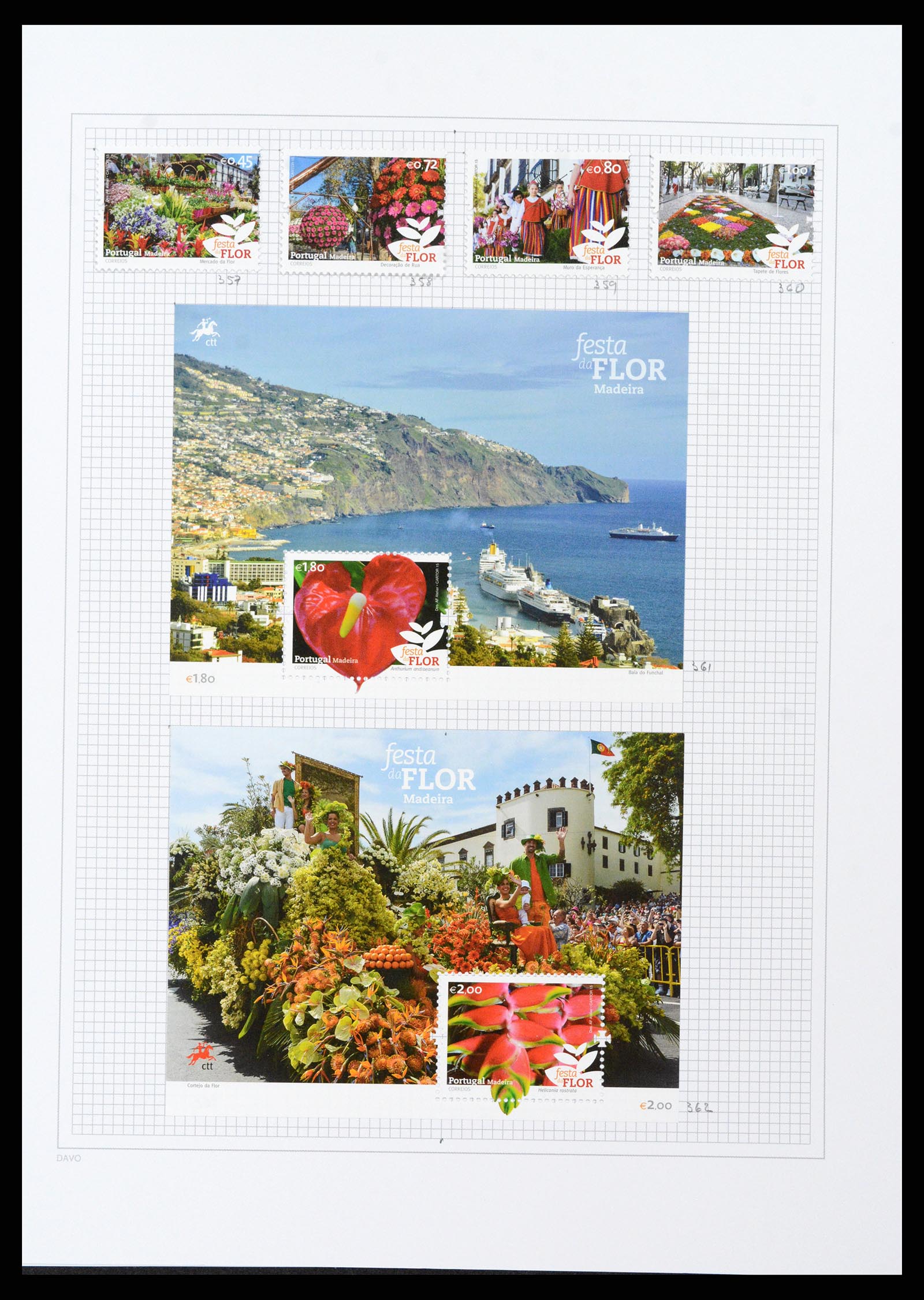 38173 0065 - Stamp collection 38173 Azores and Madeira 1870-2018.