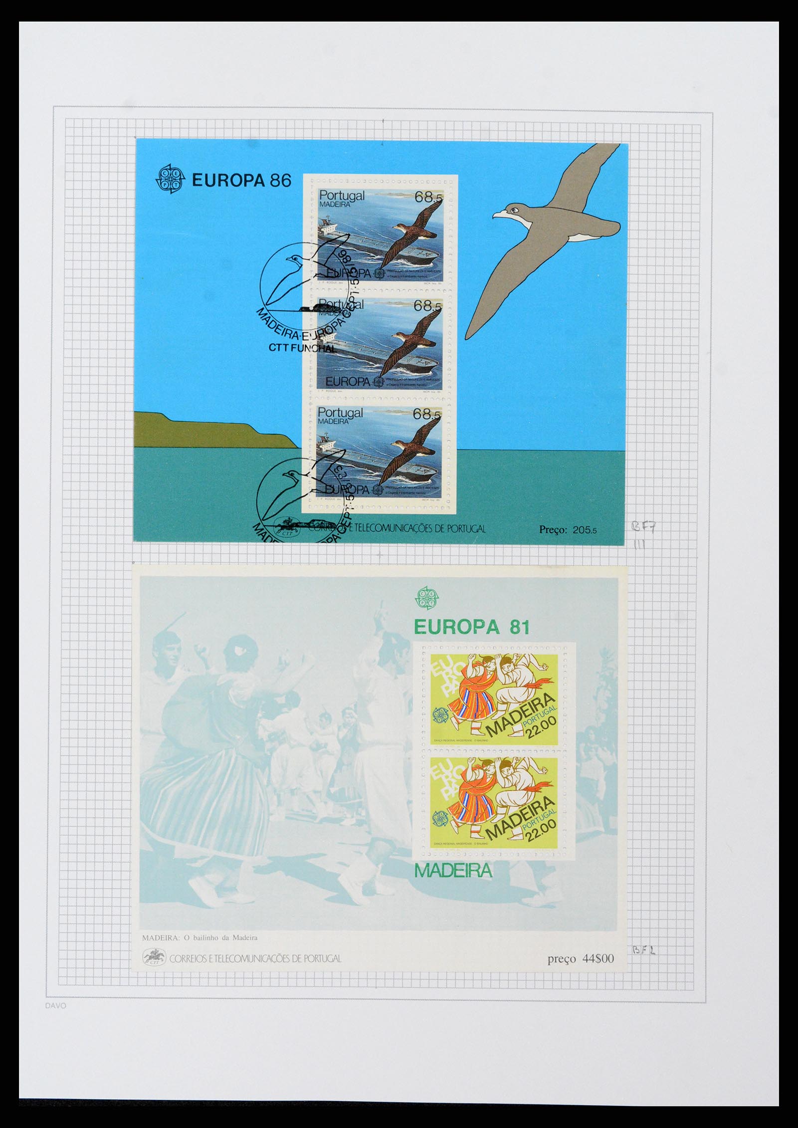 38173 0071 - Stamp collection 38173 Azores and Madeira 1870-2018.