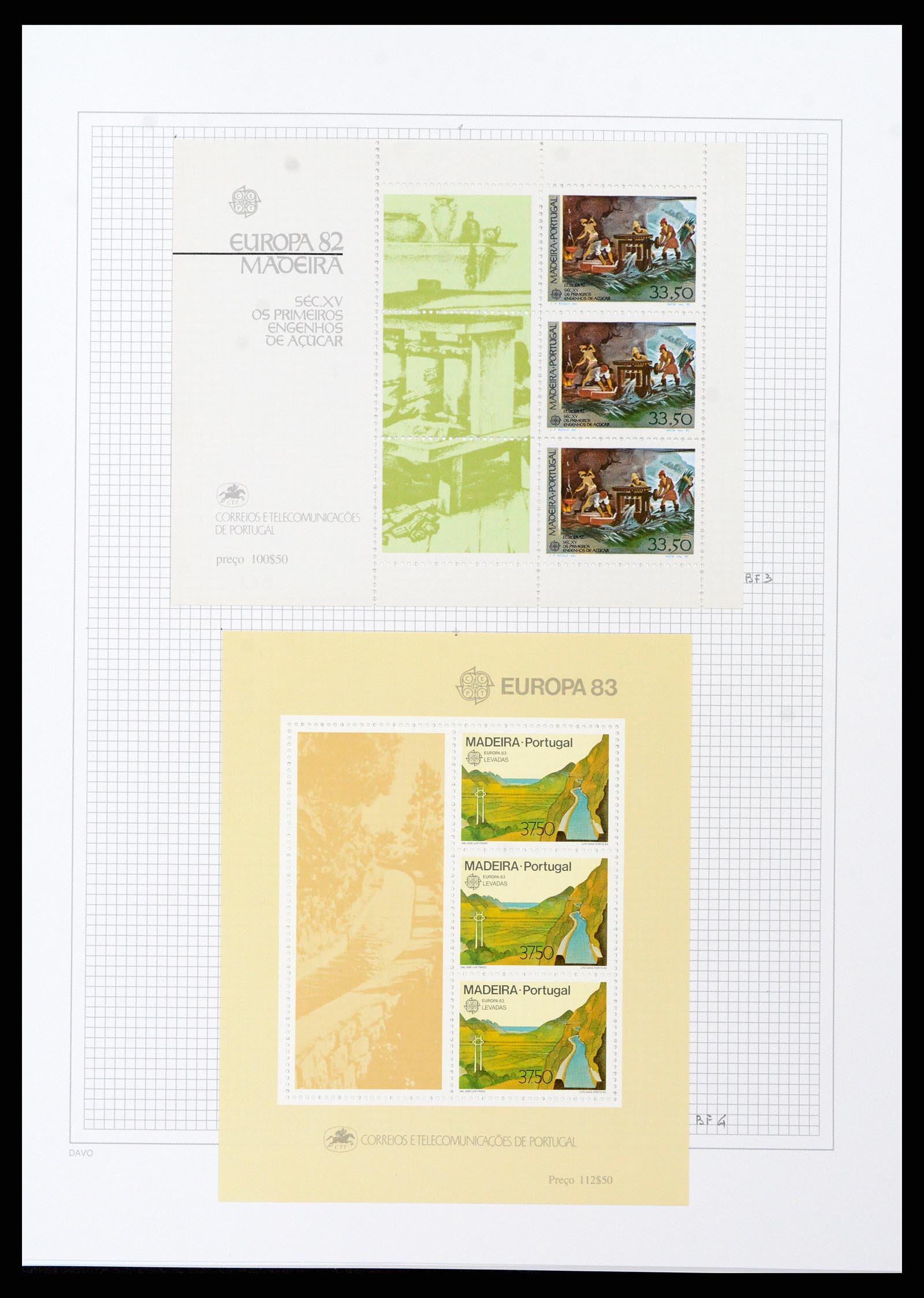 38173 0072 - Stamp collection 38173 Azores and Madeira 1870-2018.