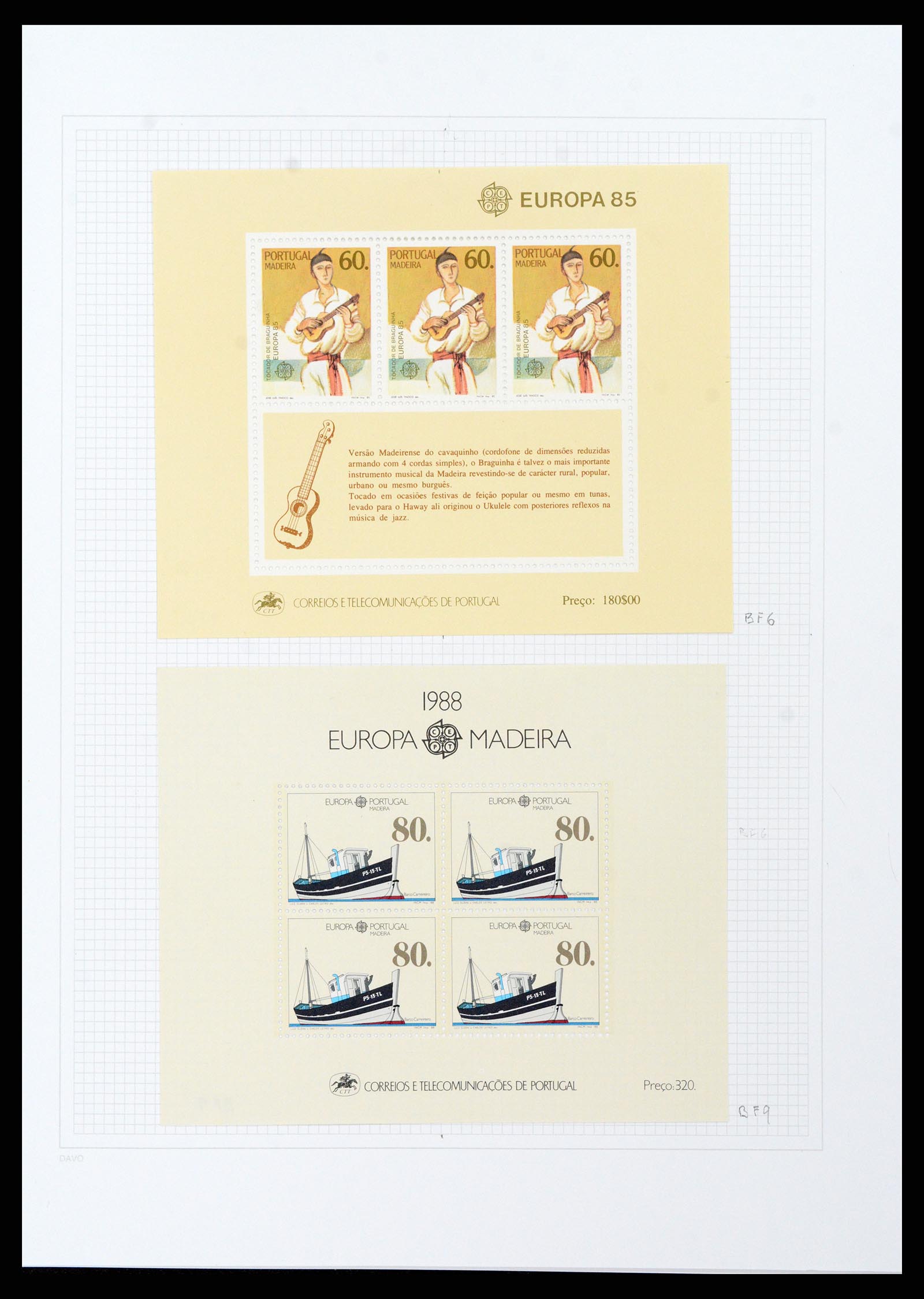38173 0073 - Stamp collection 38173 Azores and Madeira 1870-2018.