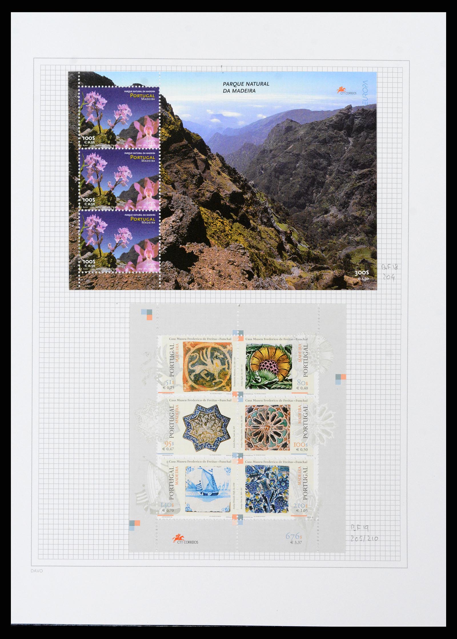 38173 0079 - Stamp collection 38173 Azores and Madeira 1870-2018.