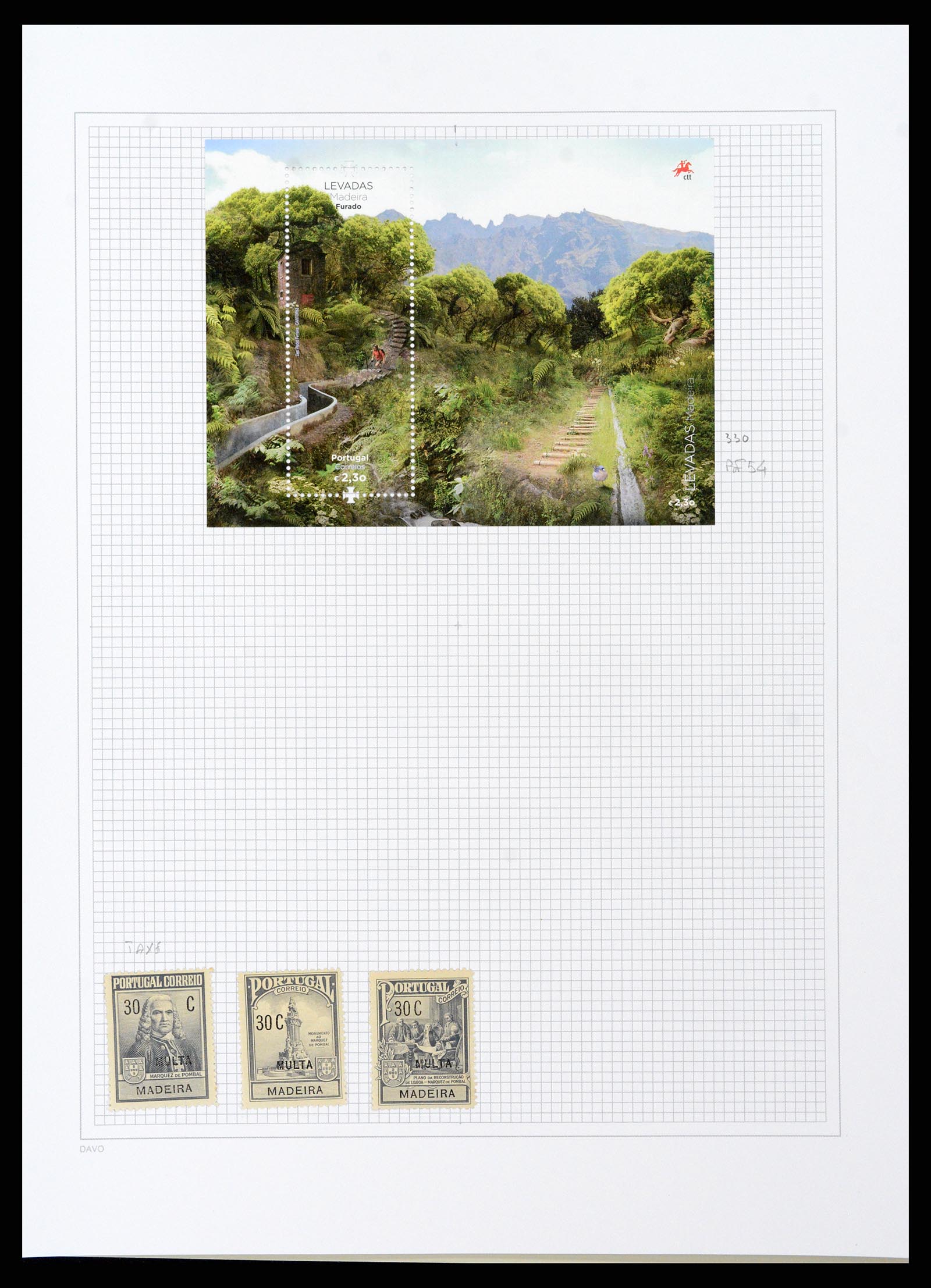 38173 0093 - Stamp collection 38173 Azores and Madeira 1870-2018.