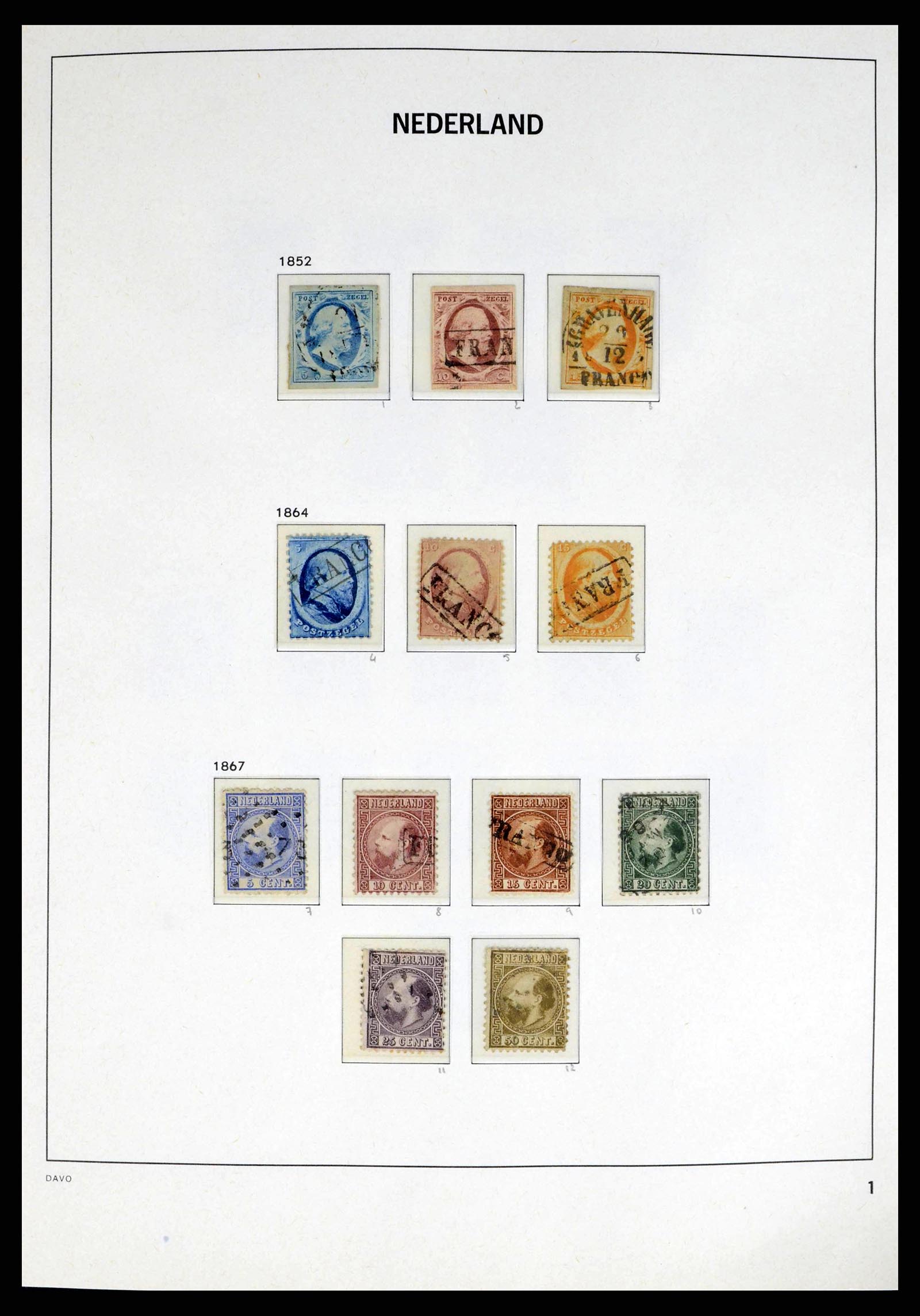 38174 0001 - Stamp collection 38174 Netherlands 1852-2015.
