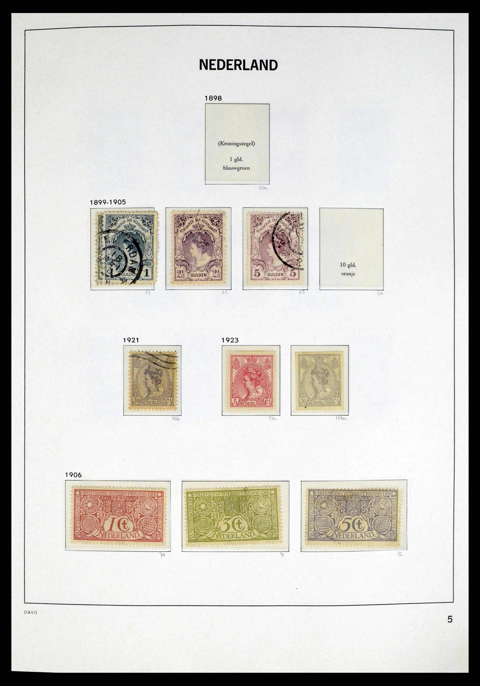 38174 0005 - Stamp collection 38174 Netherlands 1852-2015.