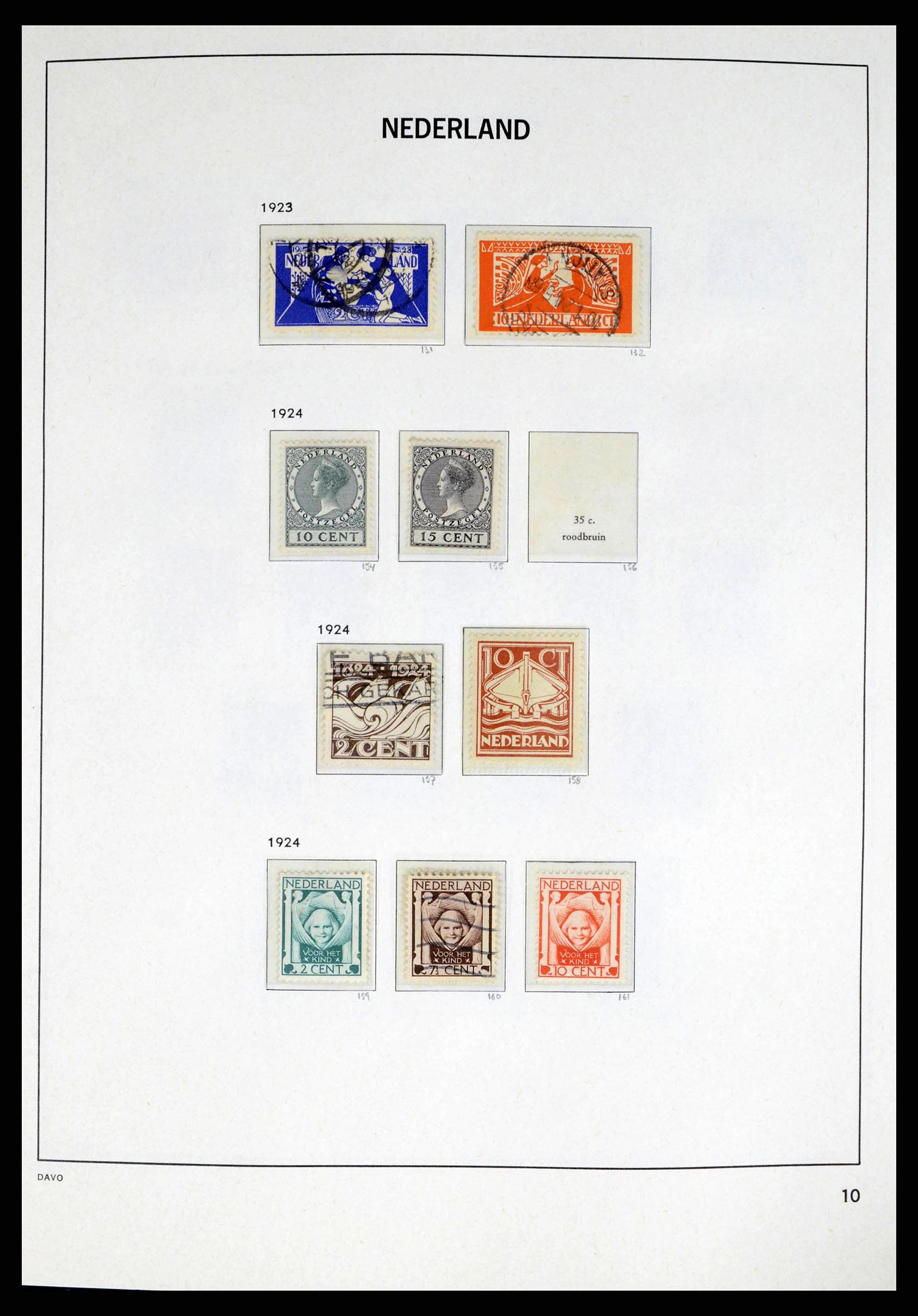 38174 0010 - Stamp collection 38174 Netherlands 1852-2015.
