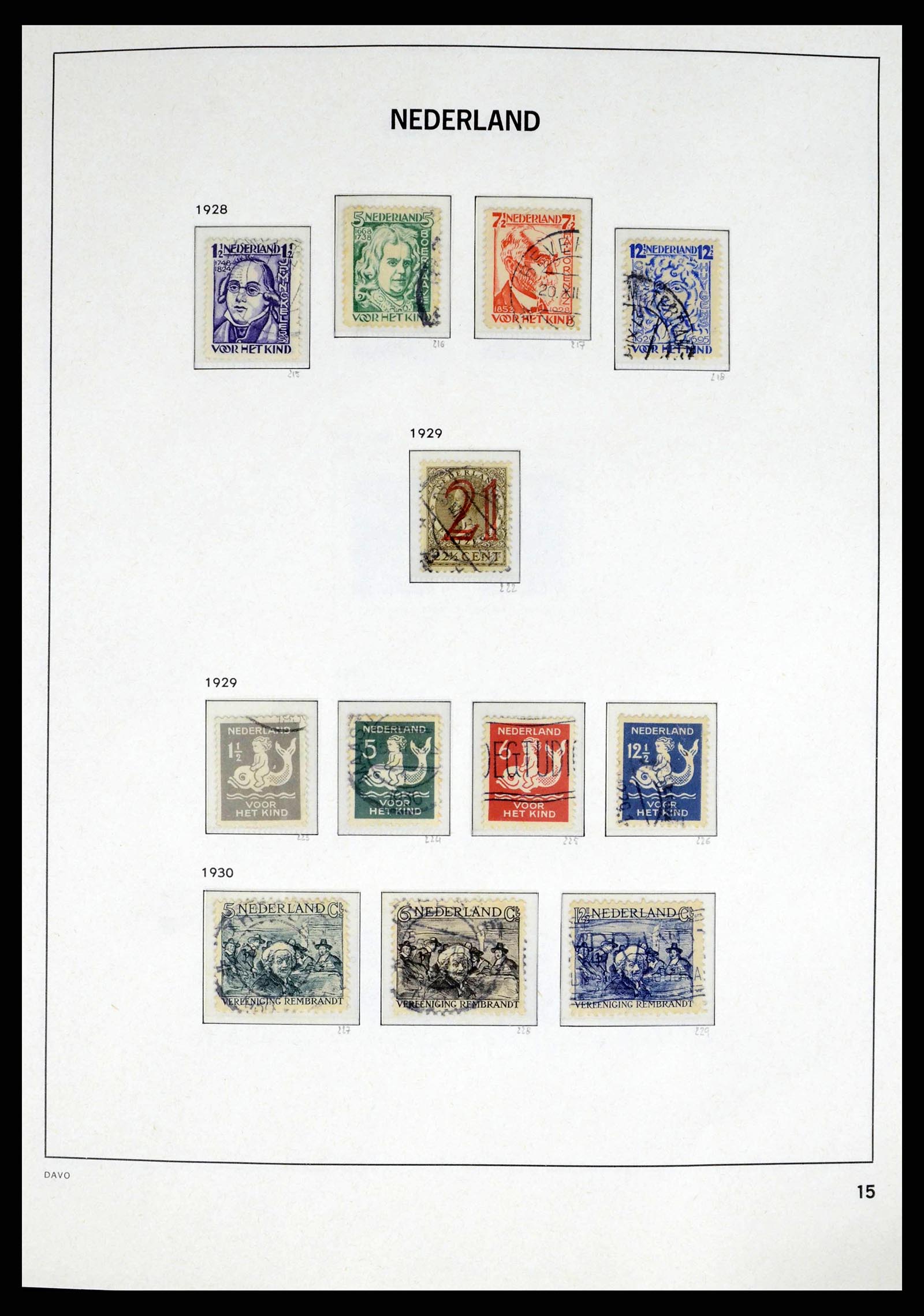 38174 0016 - Stamp collection 38174 Netherlands 1852-2015.