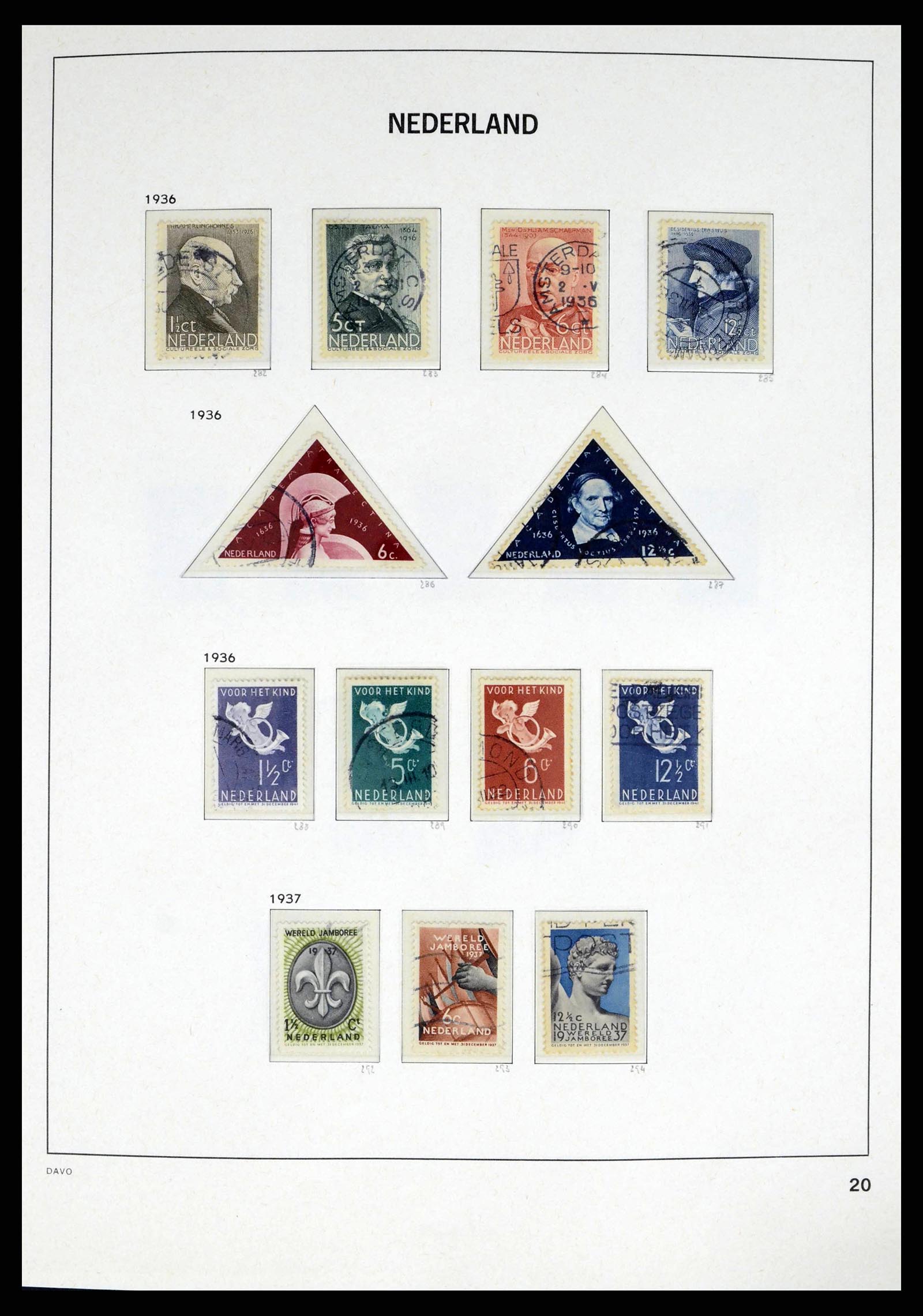 38174 0021 - Stamp collection 38174 Netherlands 1852-2015.