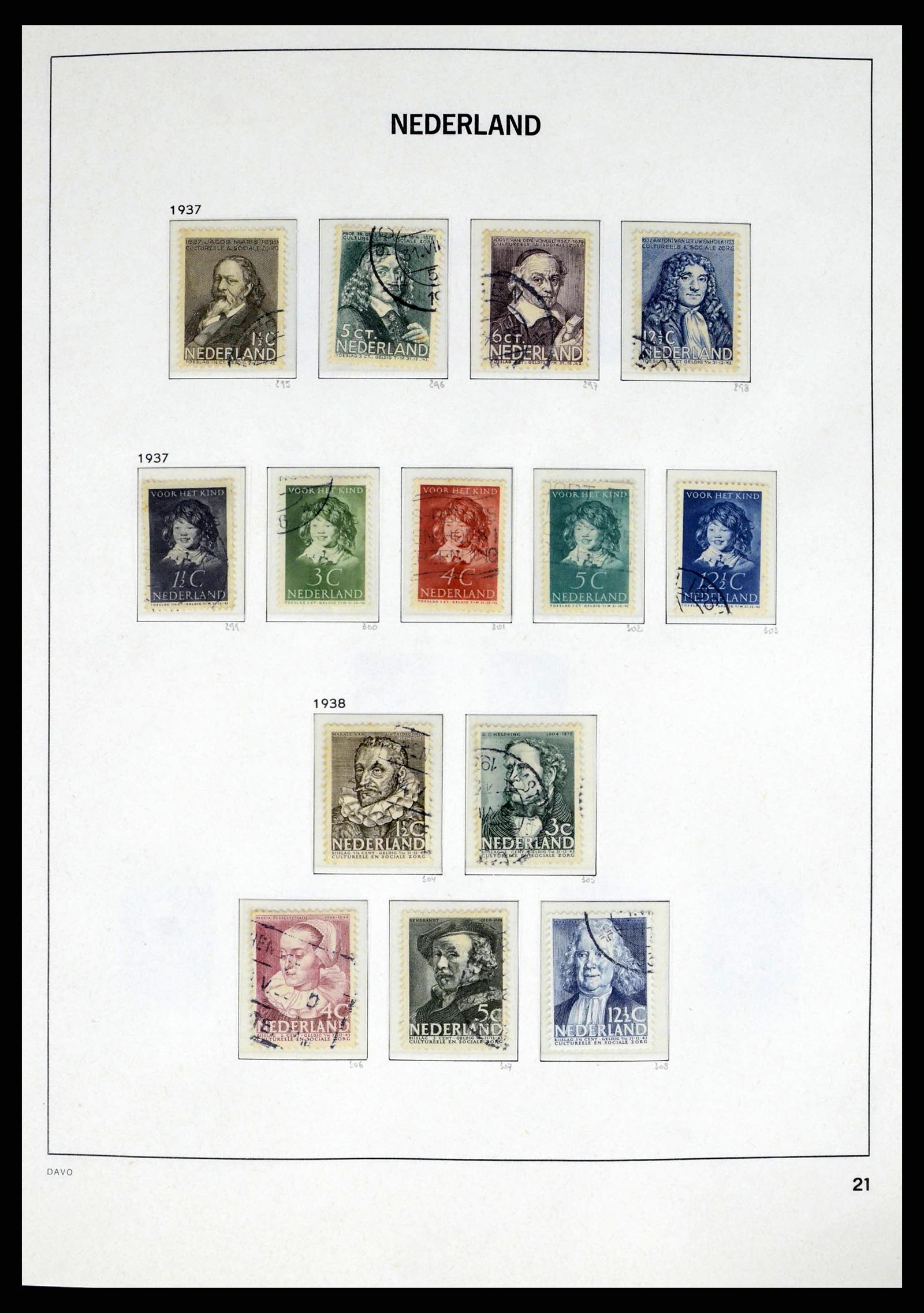 38174 0022 - Stamp collection 38174 Netherlands 1852-2015.