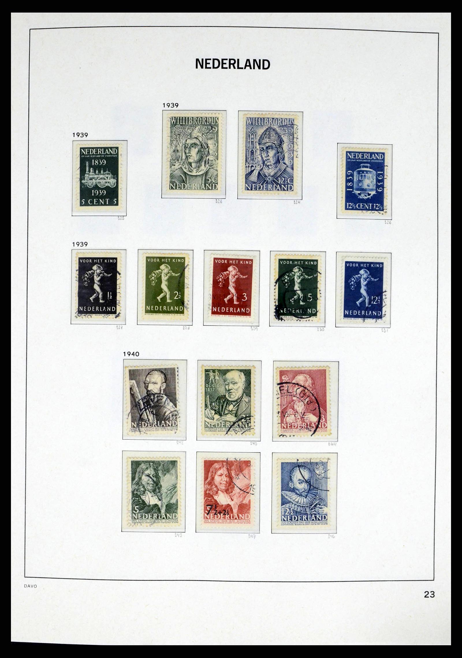 38174 0024 - Stamp collection 38174 Netherlands 1852-2015.