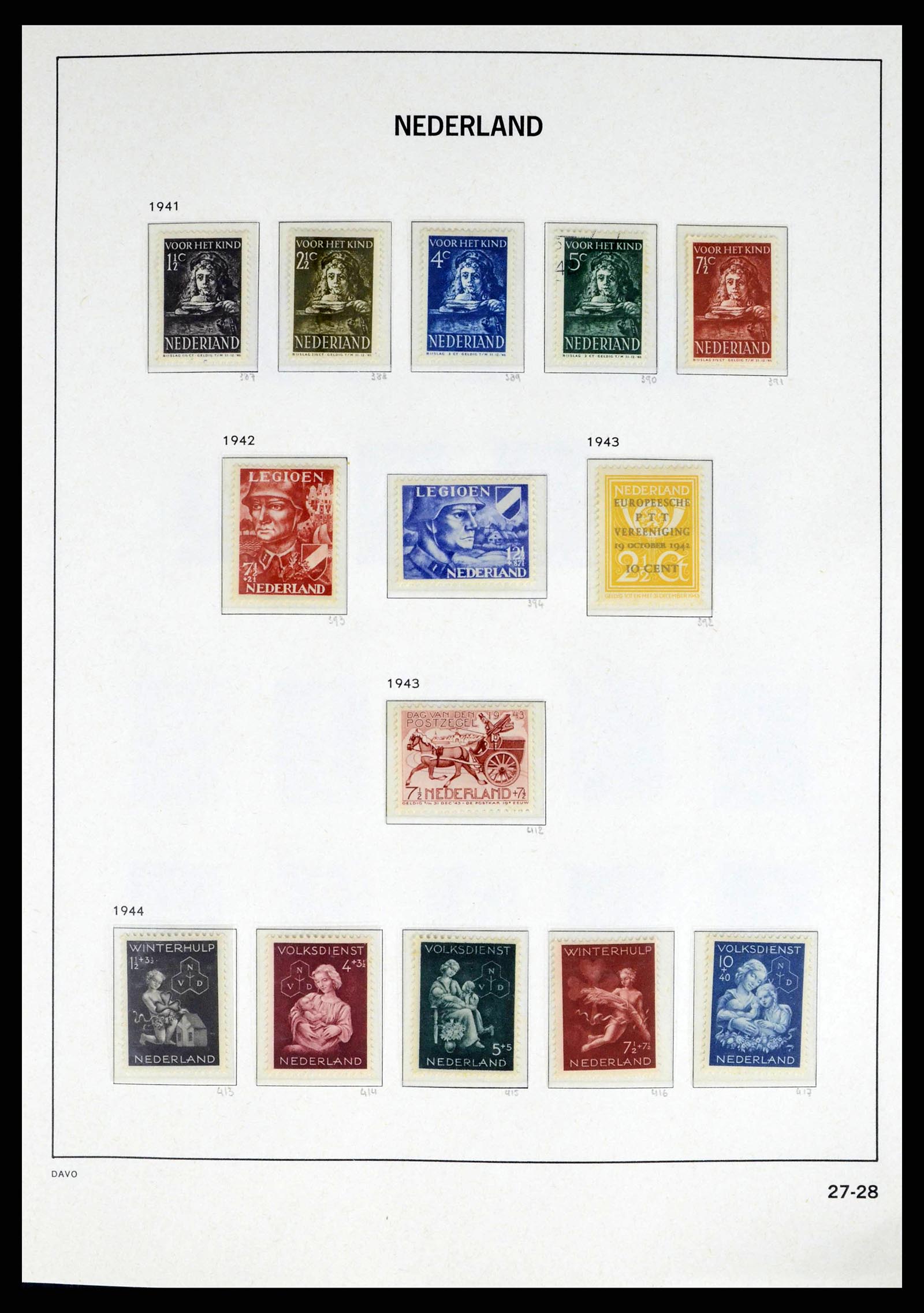 38174 0028 - Stamp collection 38174 Netherlands 1852-2015.