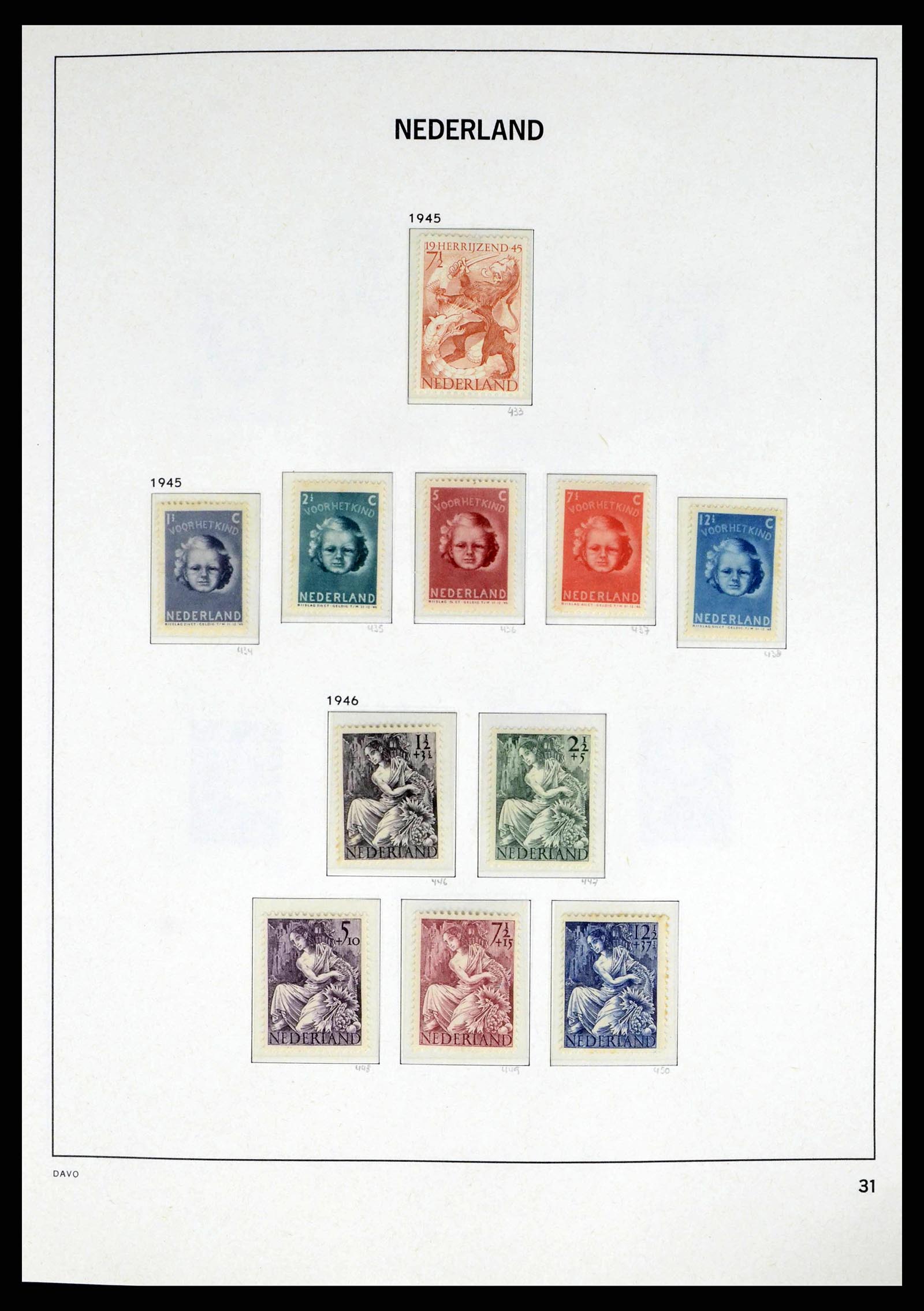 38174 0031 - Stamp collection 38174 Netherlands 1852-2015.